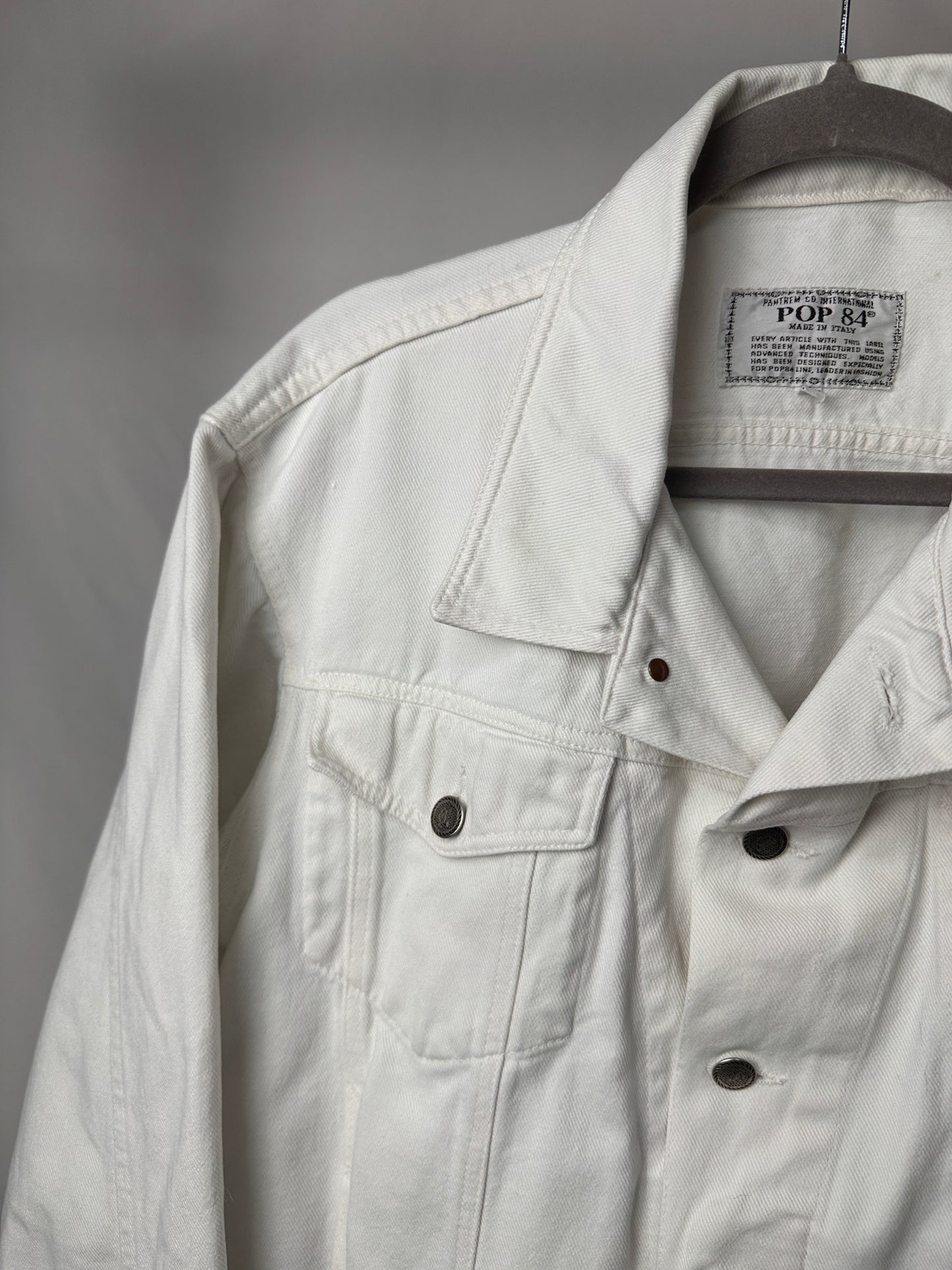 Giacca denim Pop84 margherite