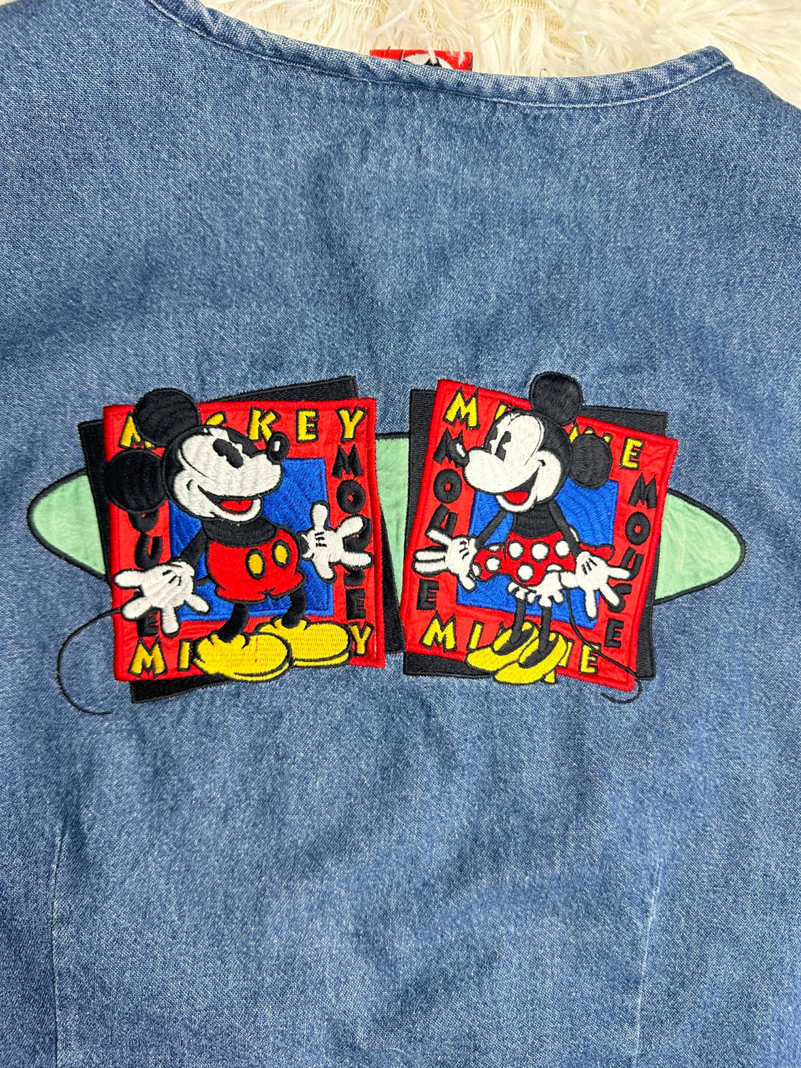 Gilet denim mickey