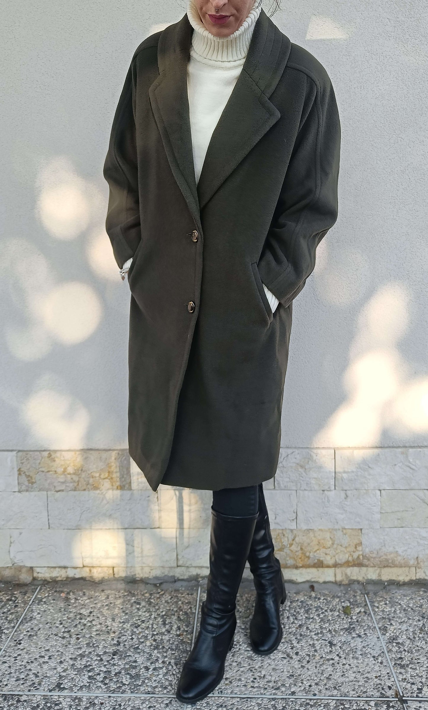 cappotto vintage kaki