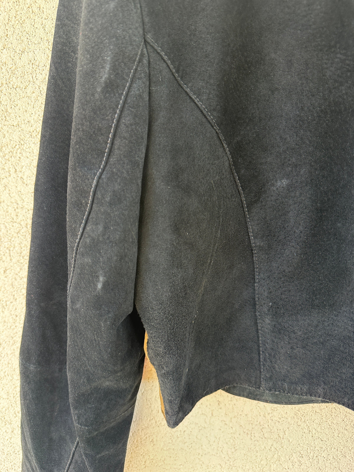 Giacca patchwork in camoscio