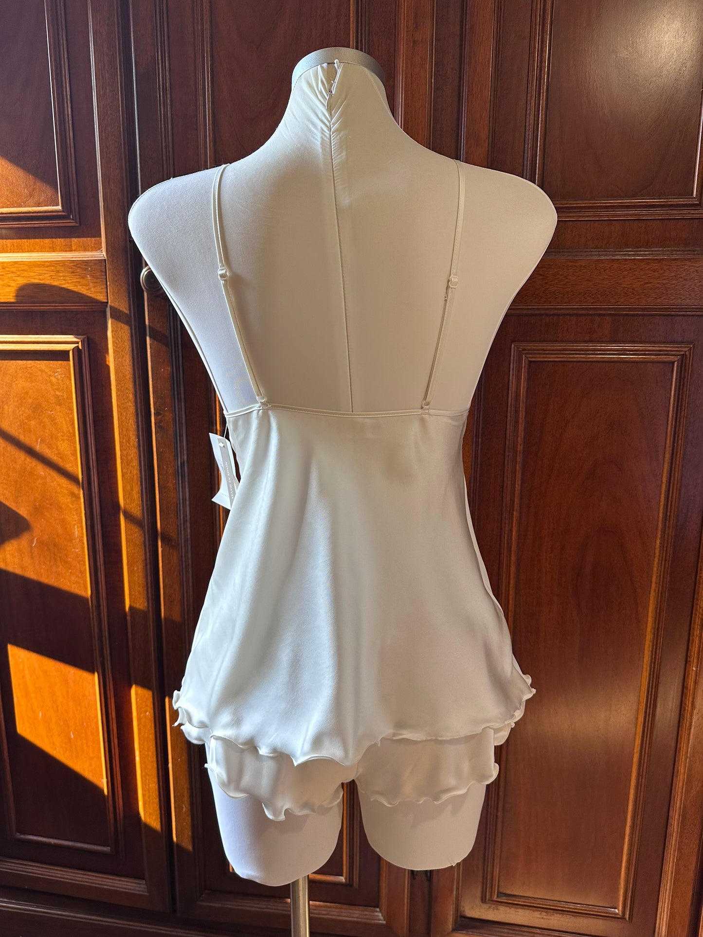 Pigiama bianco pizzo bridal