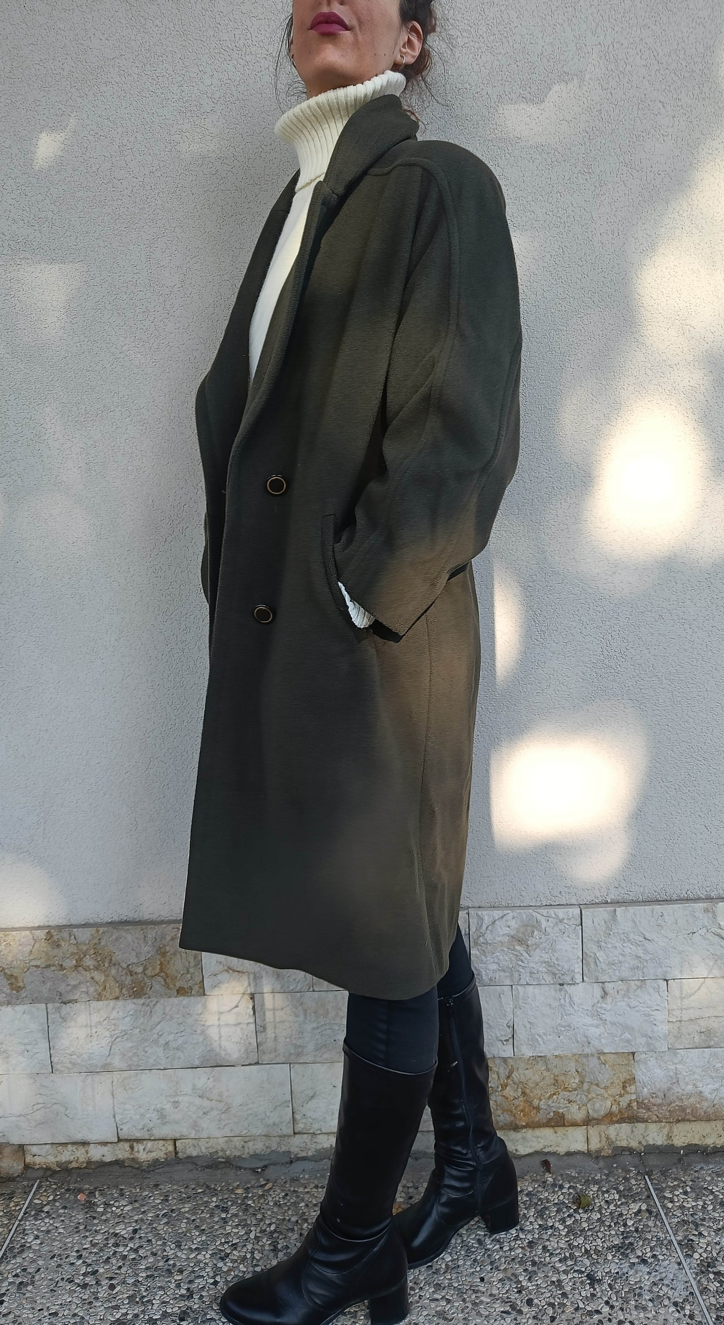 cappotto vintage kaki