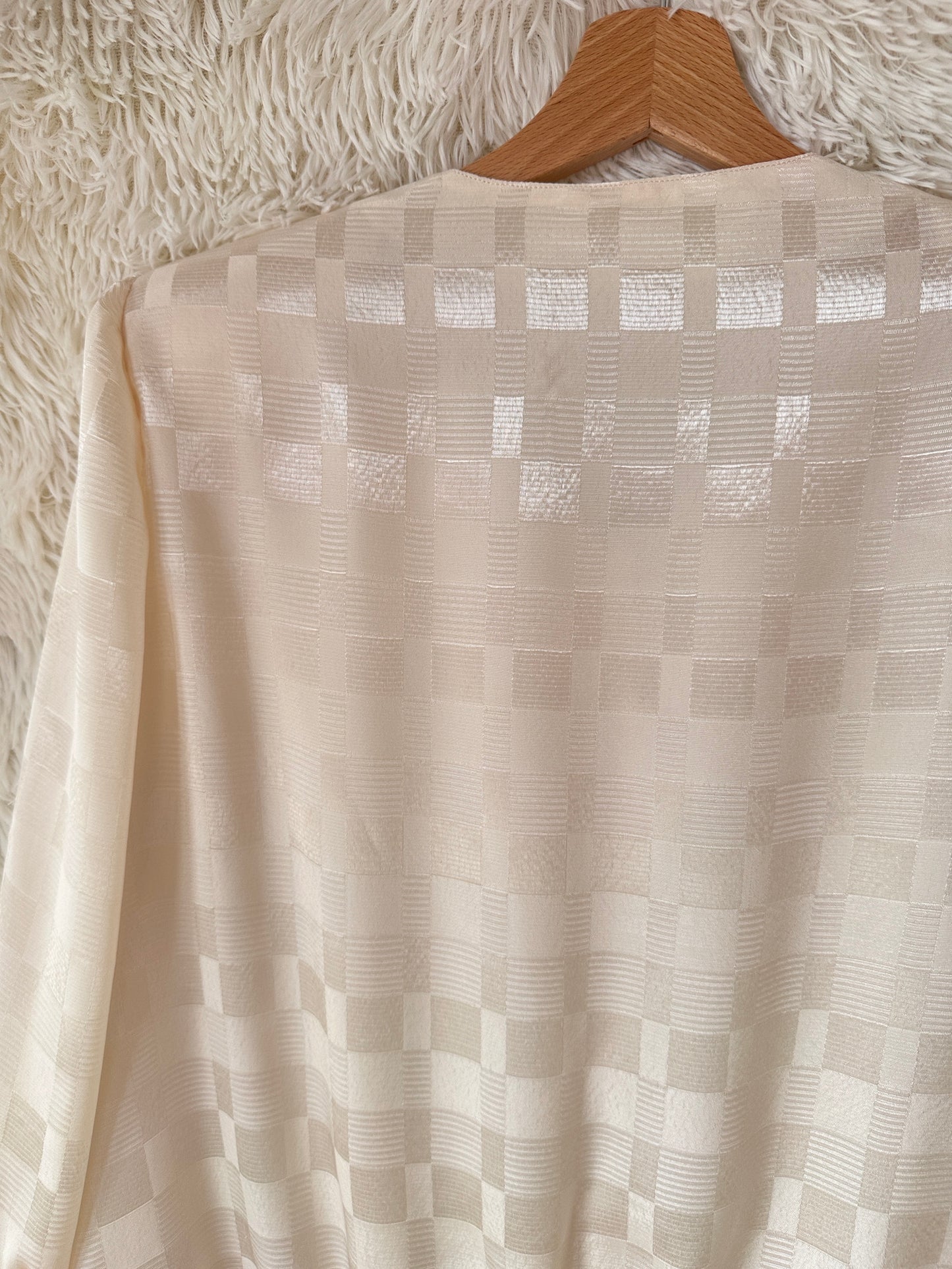 Blusa jacquard champagne