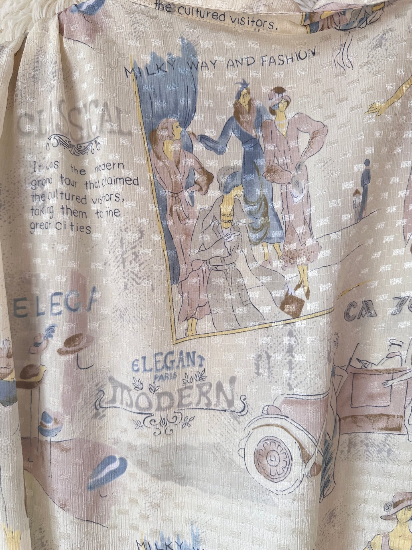 Blusa Vintage "Paris Grand Tour"