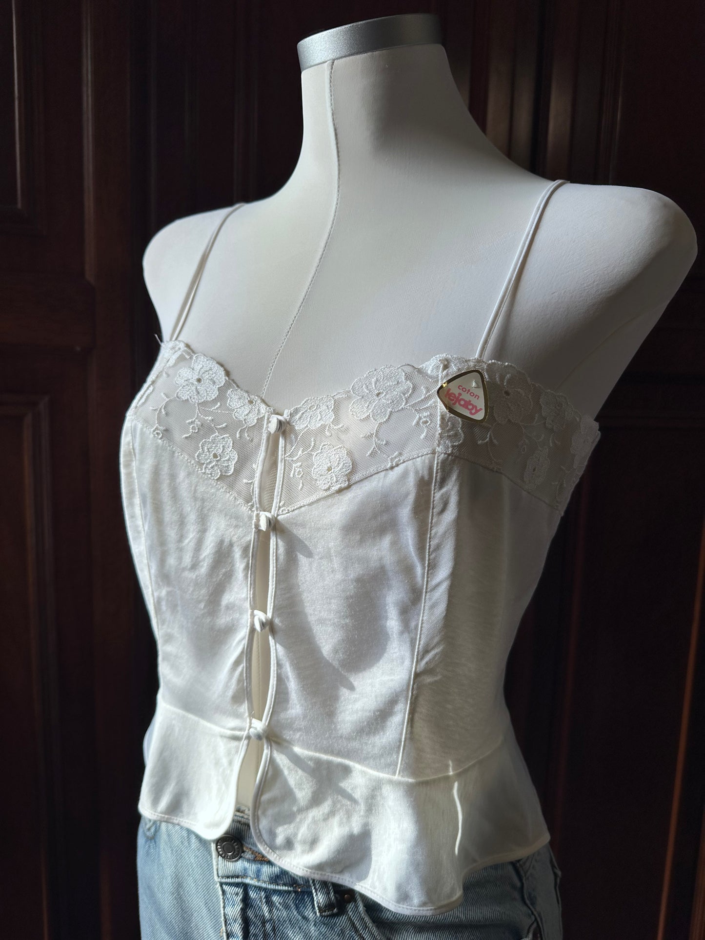 Maison Lejaby cotton lace top