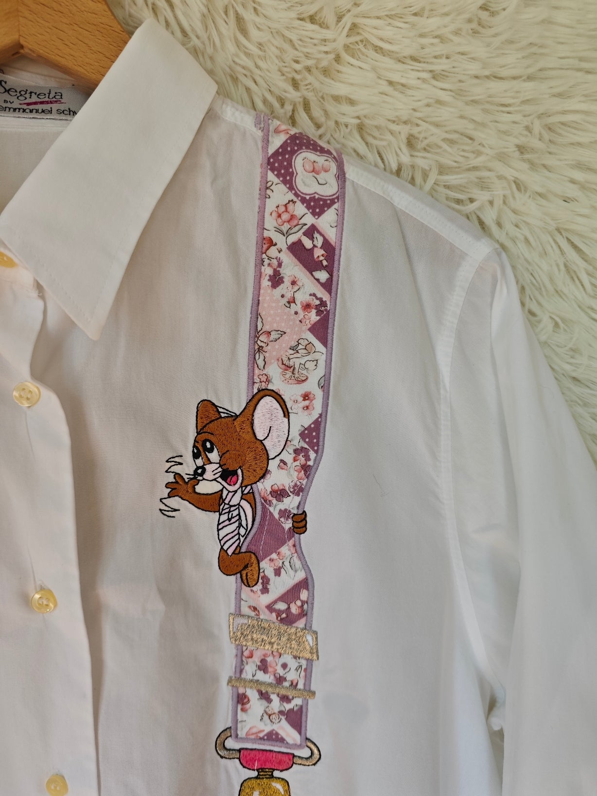 Camicia Tom & Jerry con bretelle disegnate