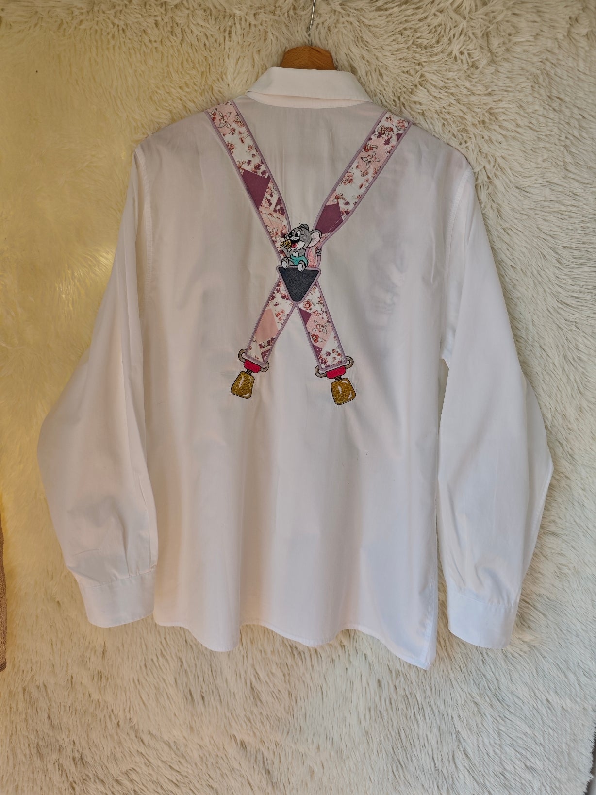 Camicia Tom & Jerry con bretelle disegnate