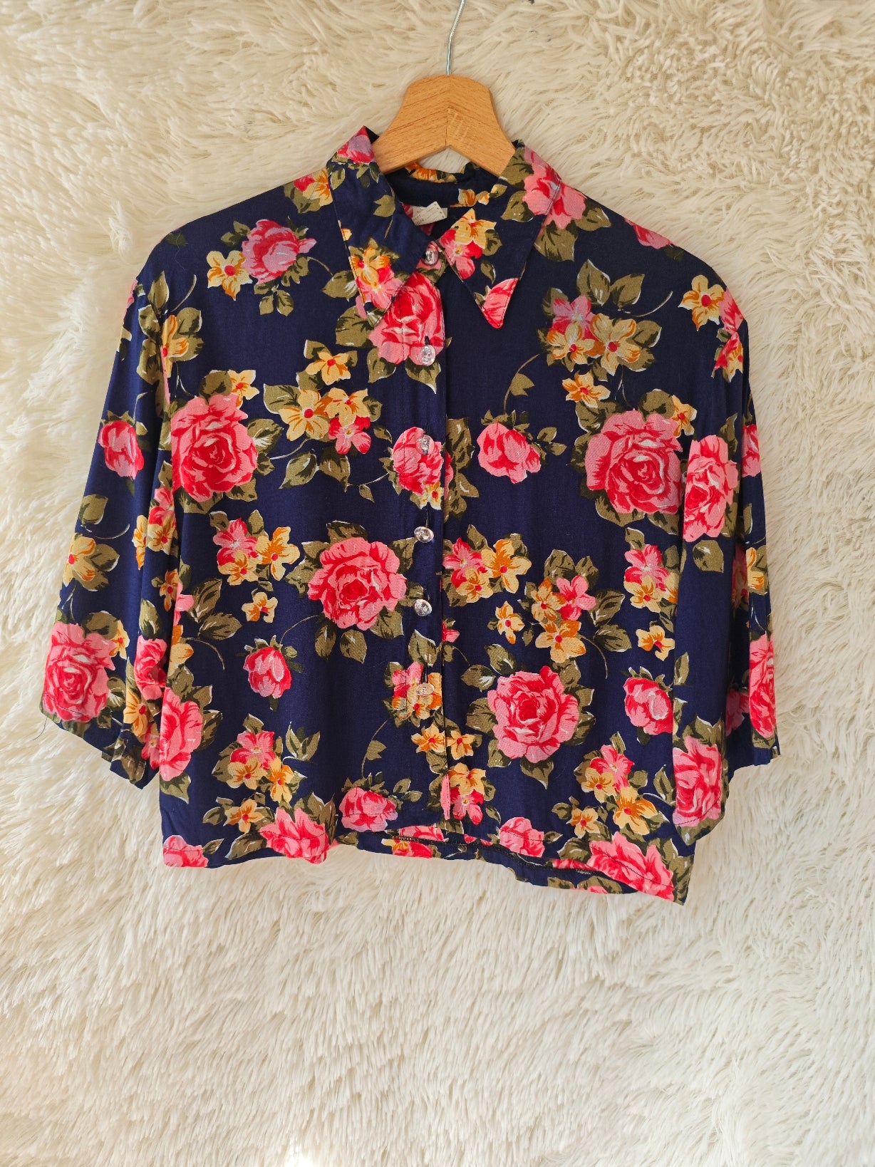 Camicia floreale 100% viscosa