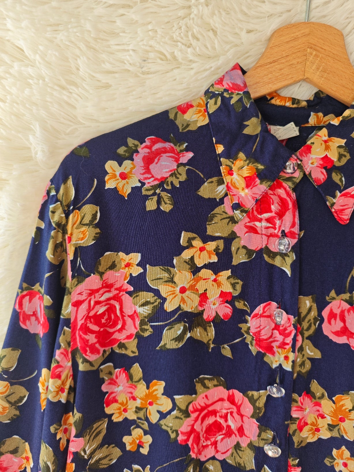 Camicia floreale 100% viscosa