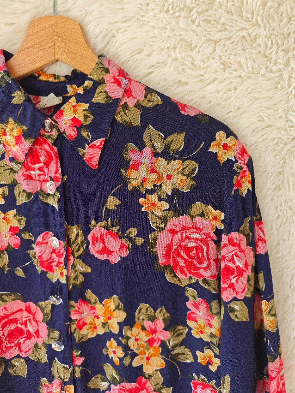 Camicia floreale 100% viscosa