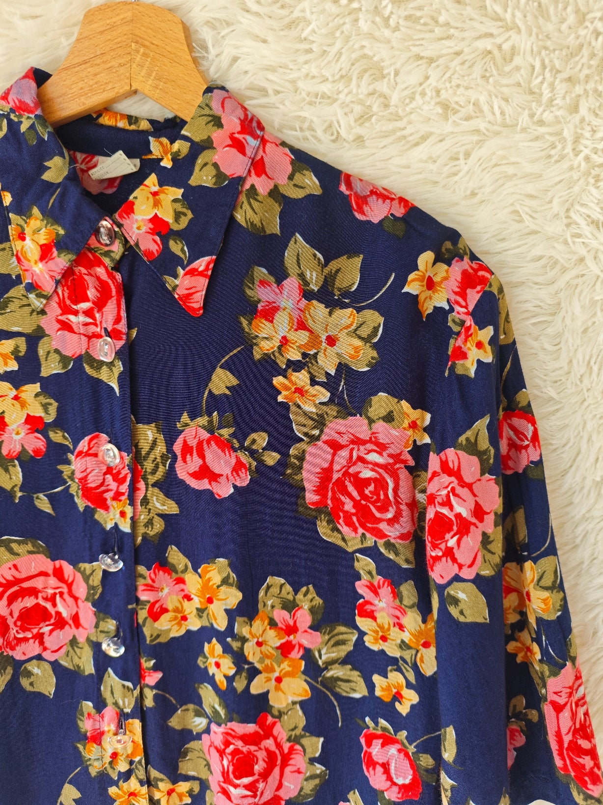 Camicia floreale 100% viscosa