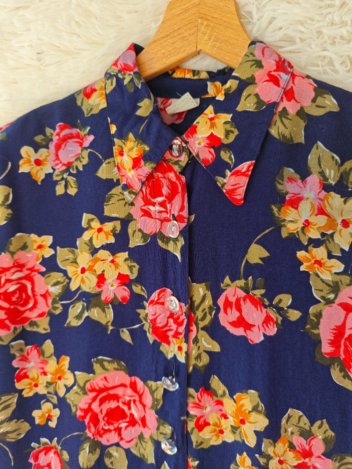 Camicia floreale 100% viscosa