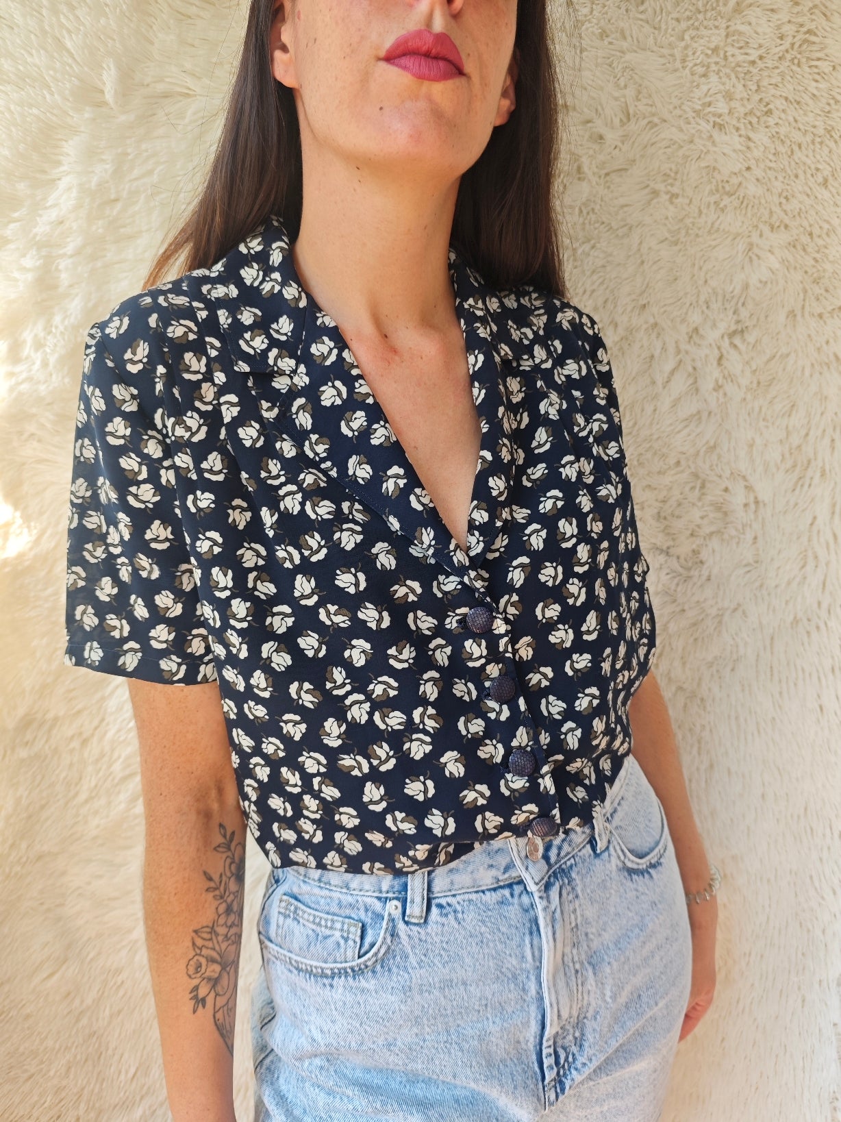 Camicia sartoriale fiorellini
