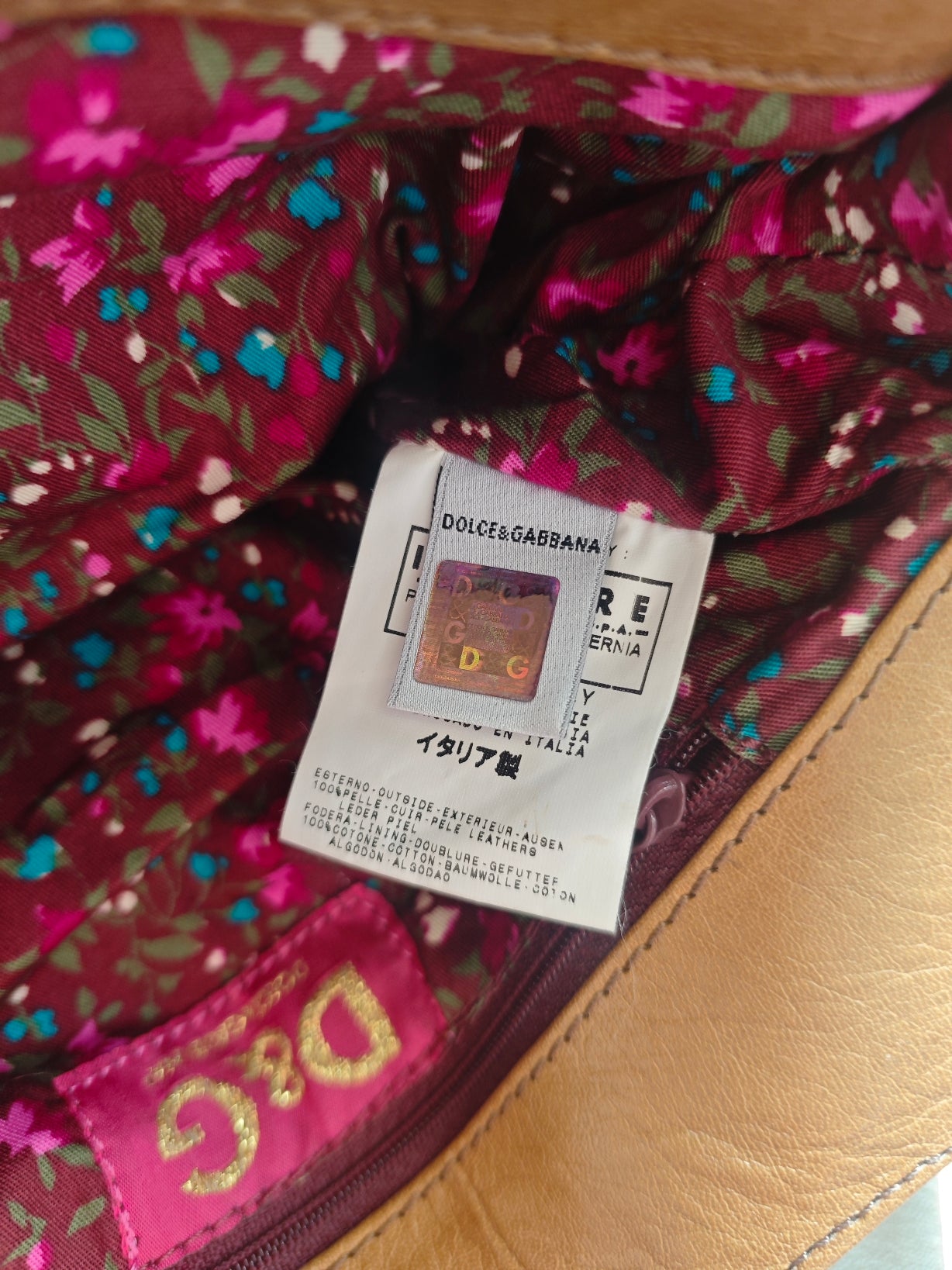 Vintage D&G – Borsa in pelle cammello