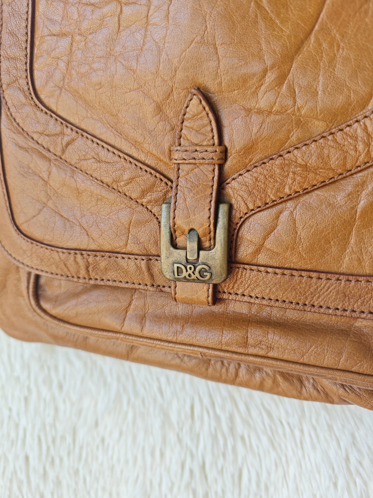 Vintage D&G – Borsa in pelle cammello