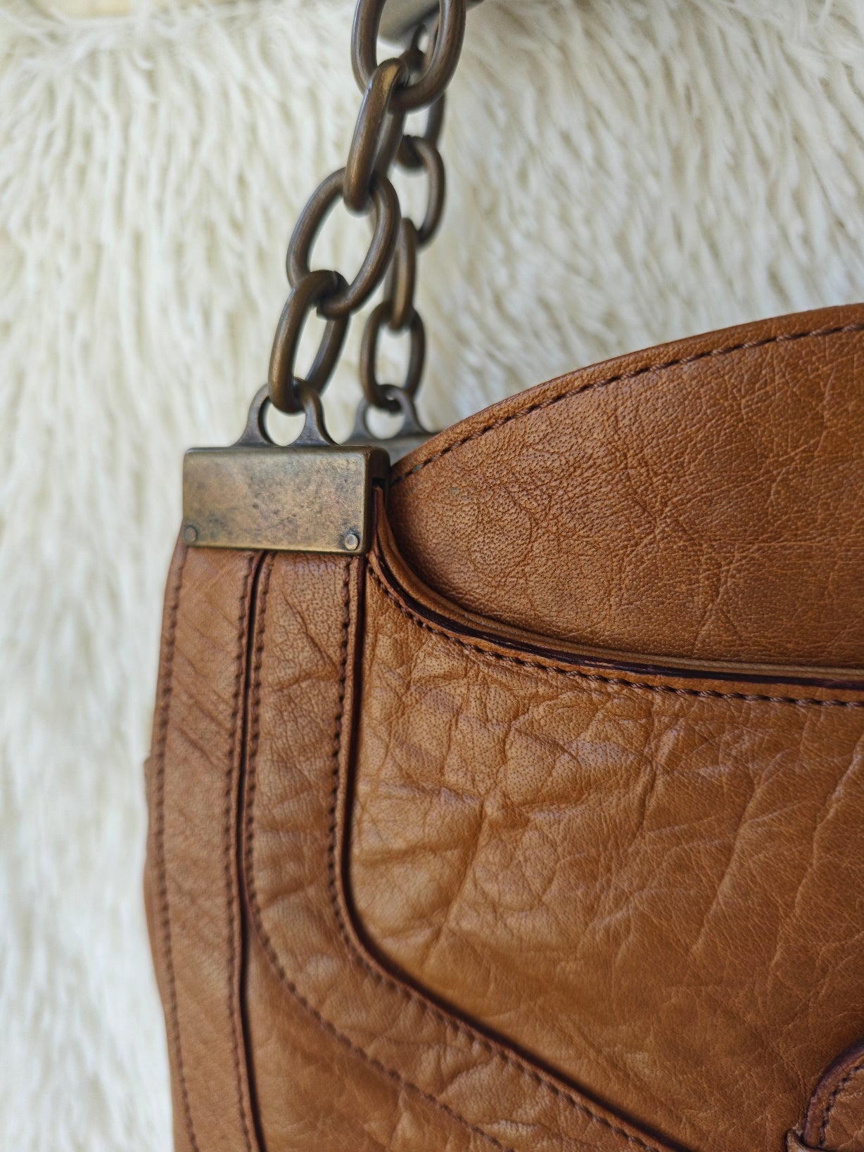 Vintage D&G – Borsa in pelle cammello