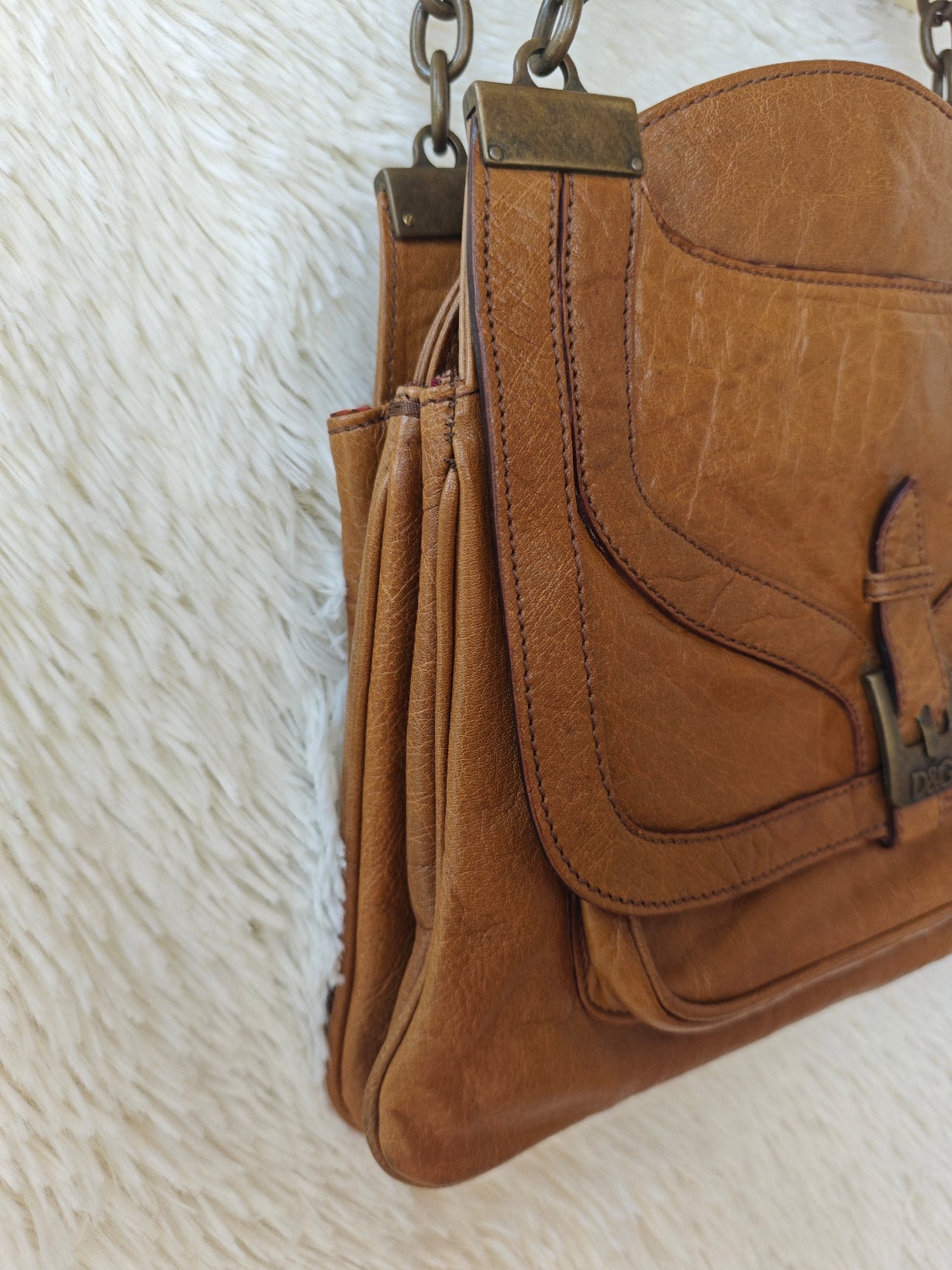 Vintage D&G – Borsa in pelle cammello