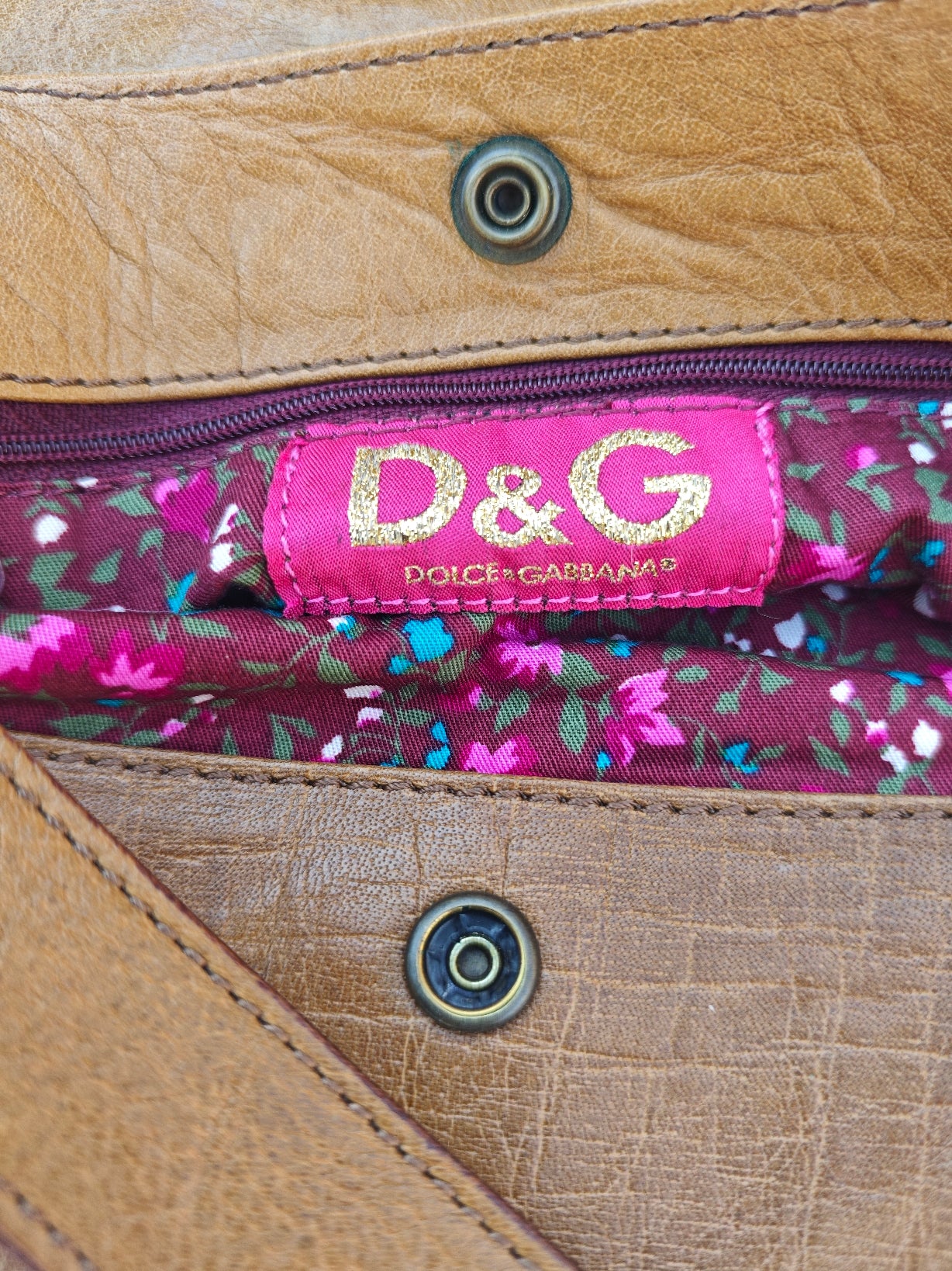 Vintage D&G – Borsa in pelle cammello