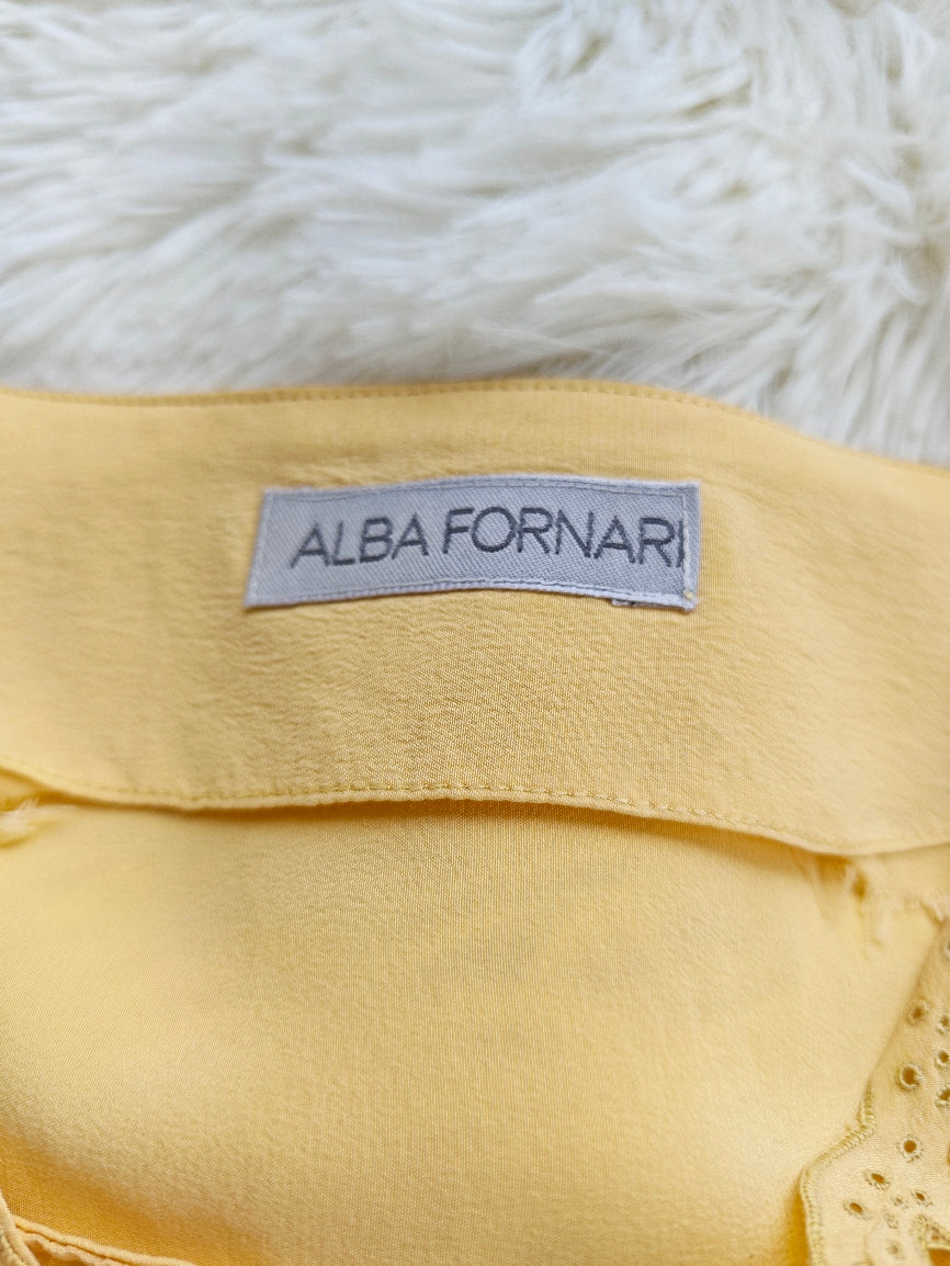 Blusa seta giallo pastello