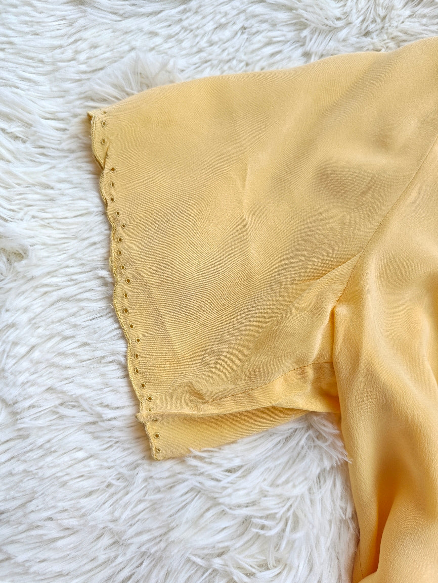 Blusa seta giallo pastello