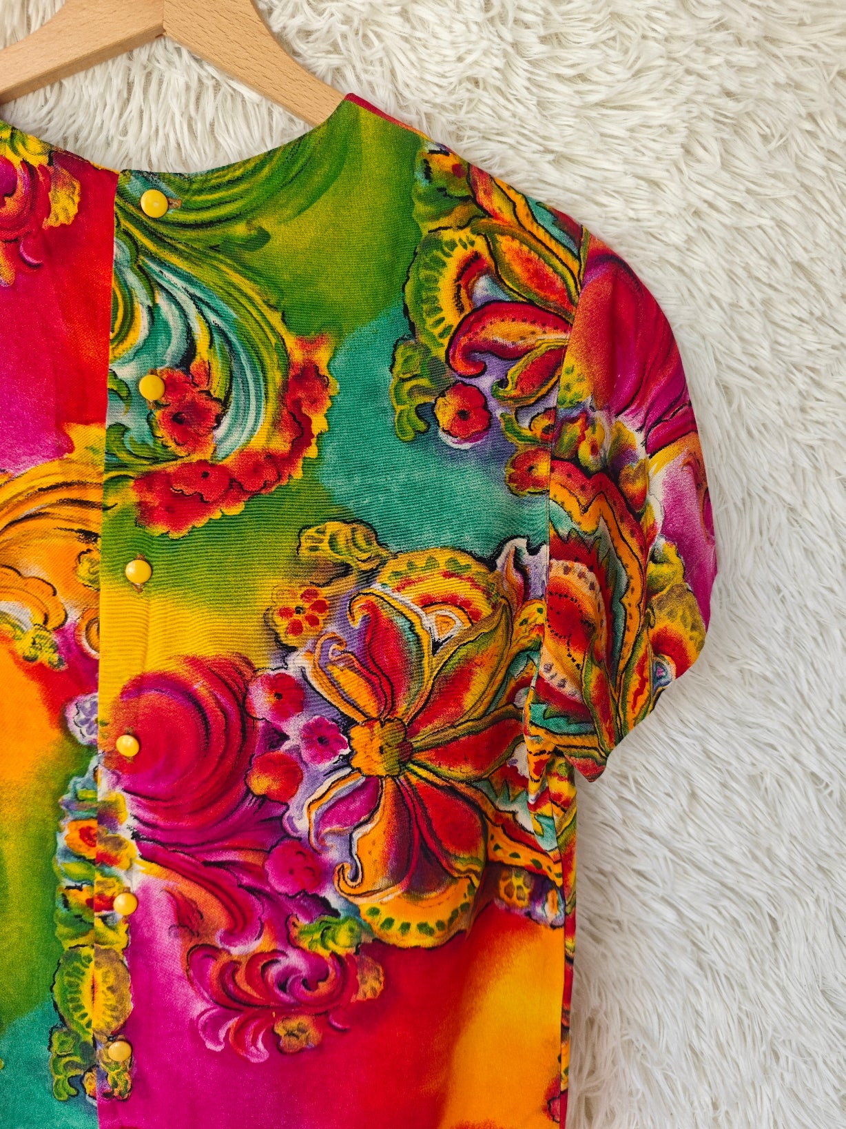 Blusa fantasia barocca multicolor