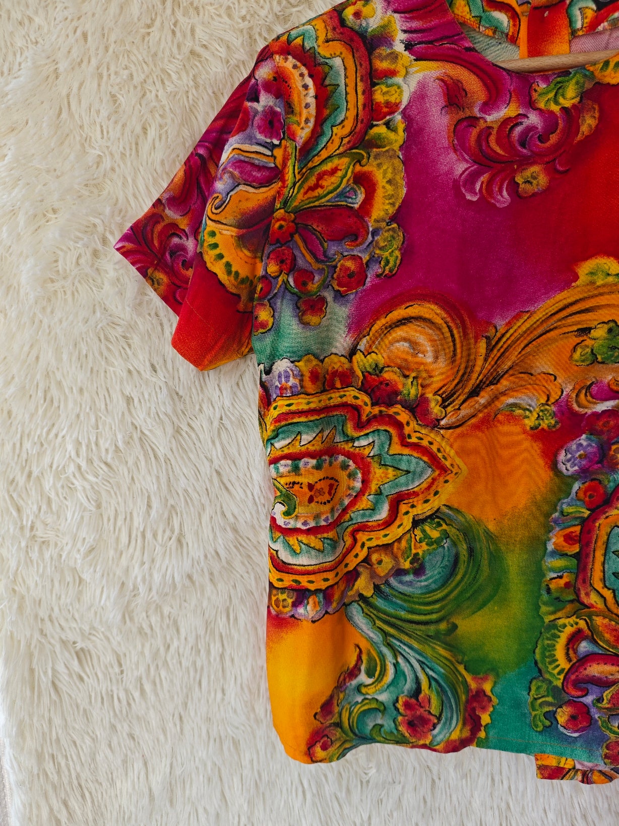 Blusa fantasia barocca multicolor