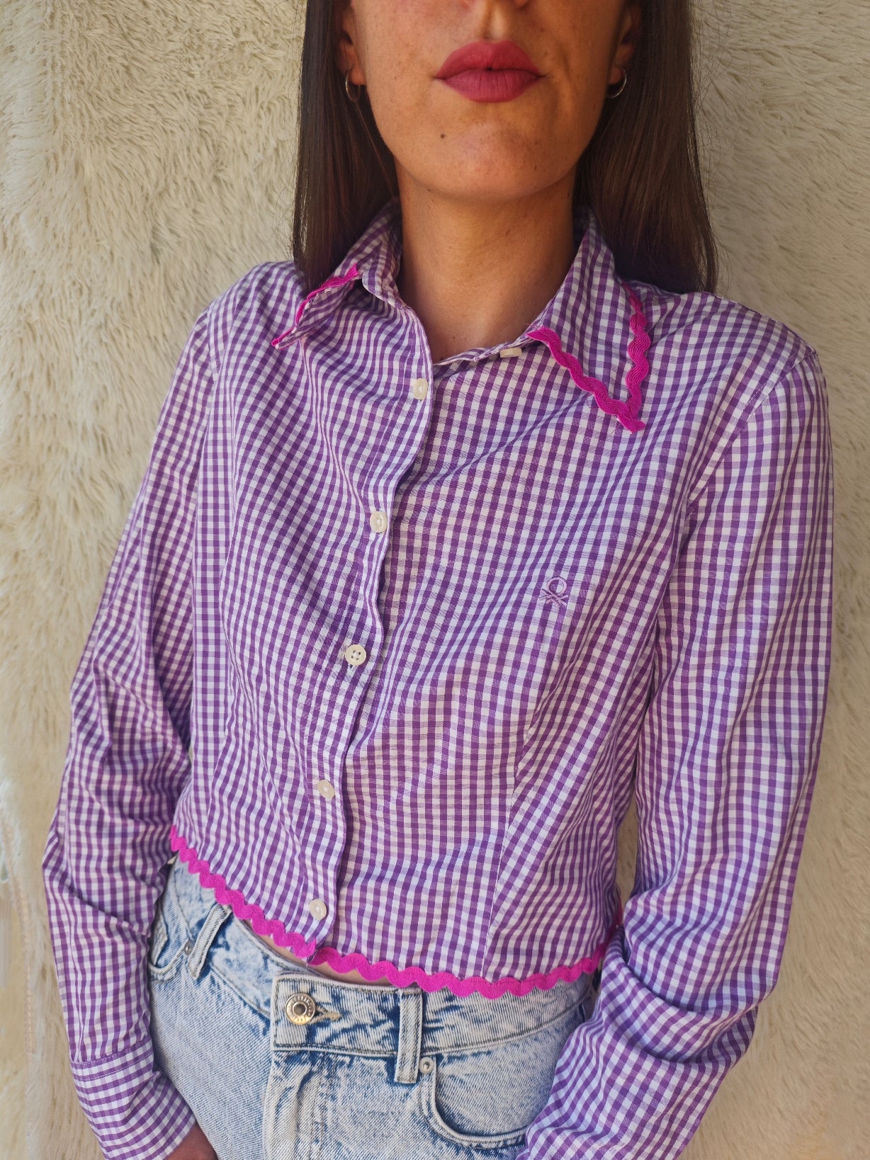 Camicia Vichy reworked