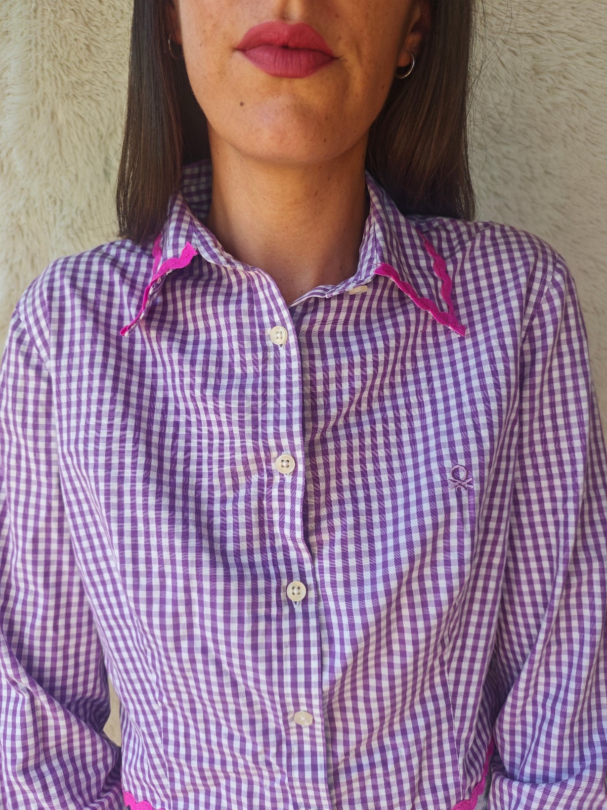 Camicia Vichy reworked