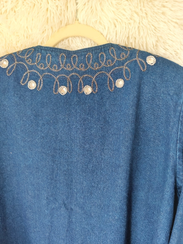 Giacca in denim decorata