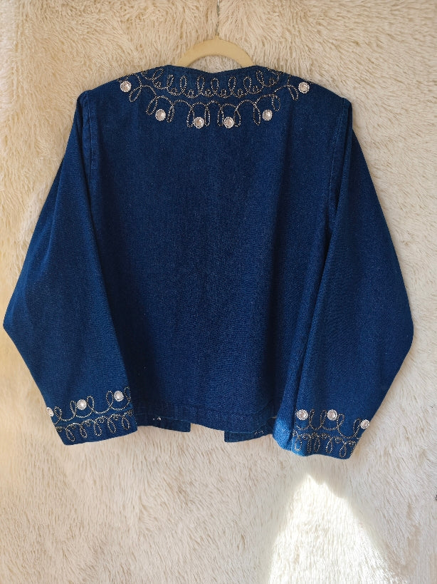 Giacca in denim decorata