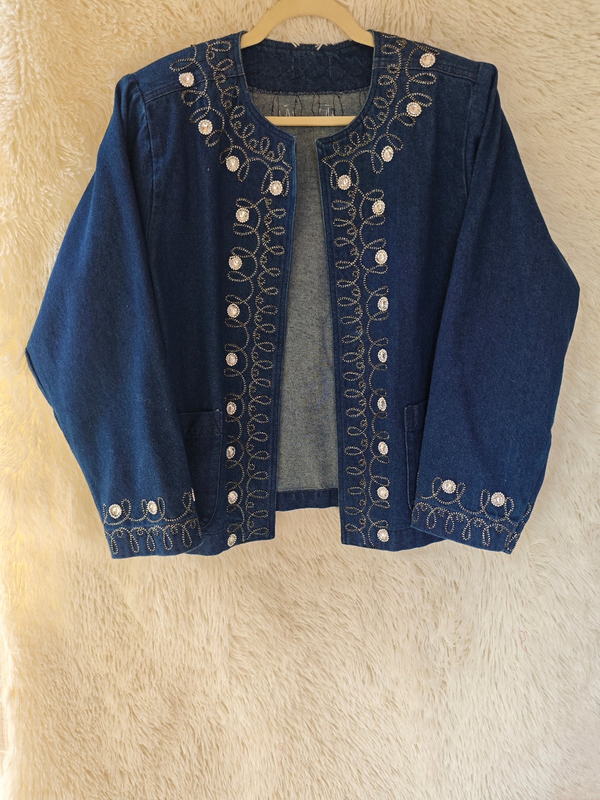 Giacca in denim decorata