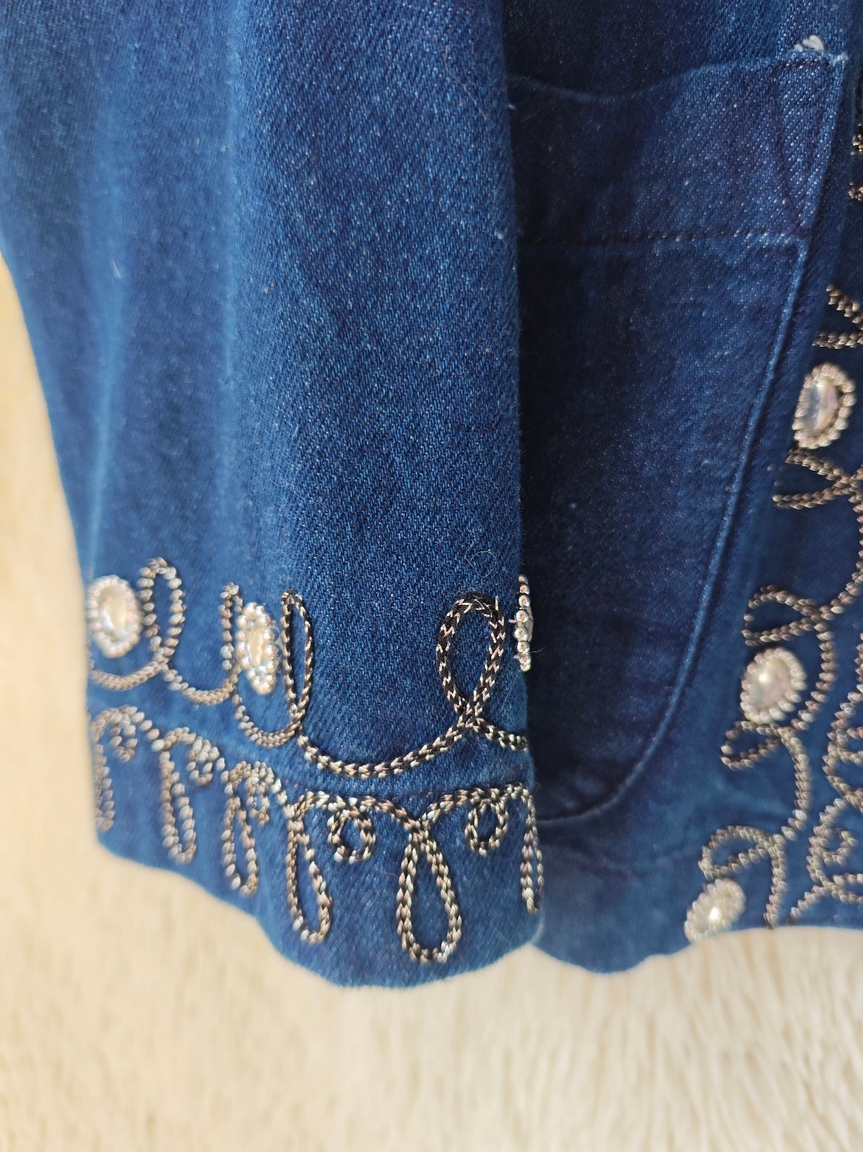 Giacca in denim decorata