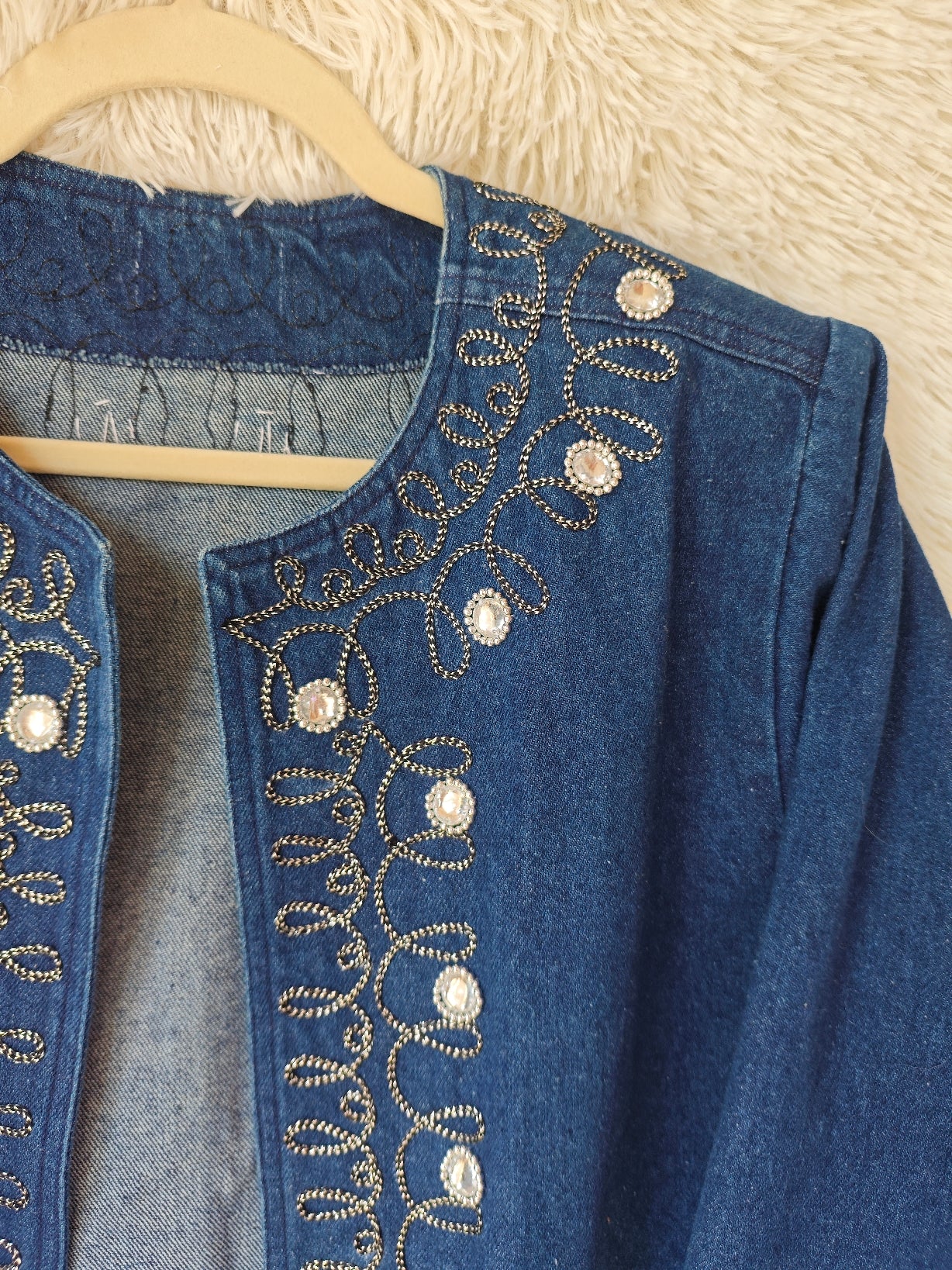 Giacca in denim decorata