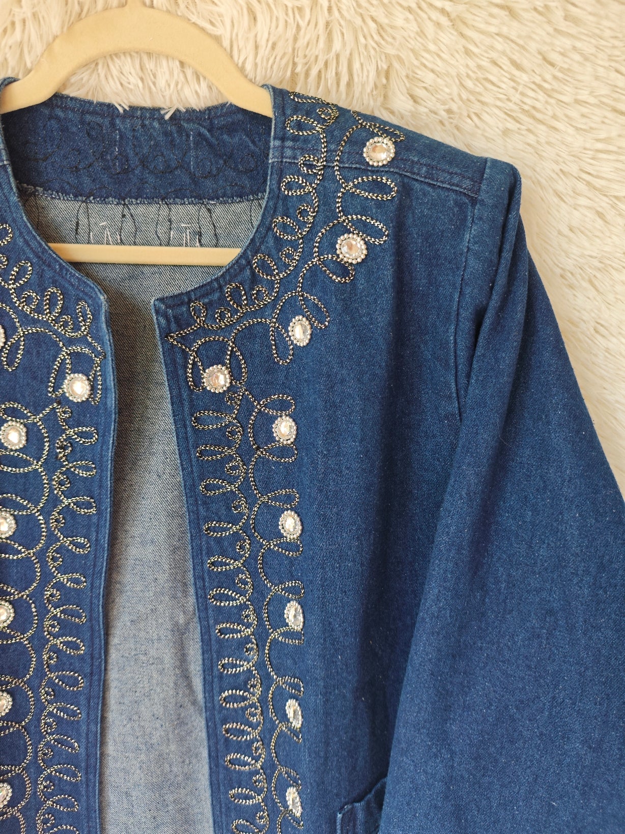 Giacca in denim decorata