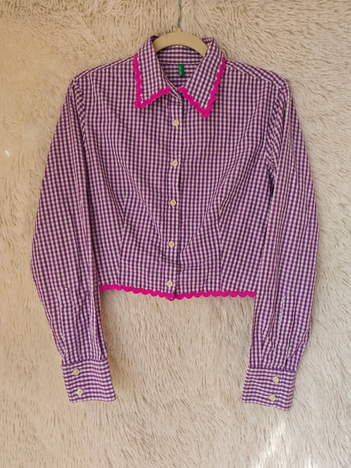 Camicia Vichy reworked