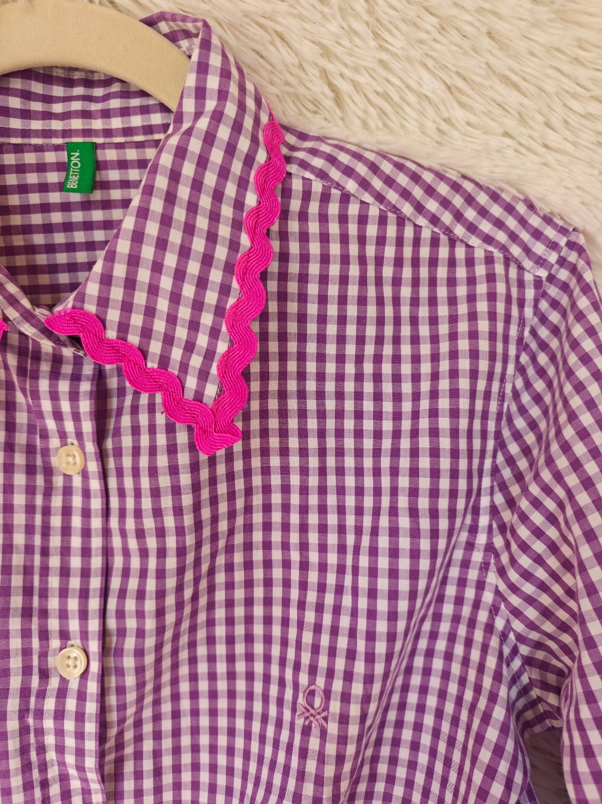 Camicia Vichy reworked