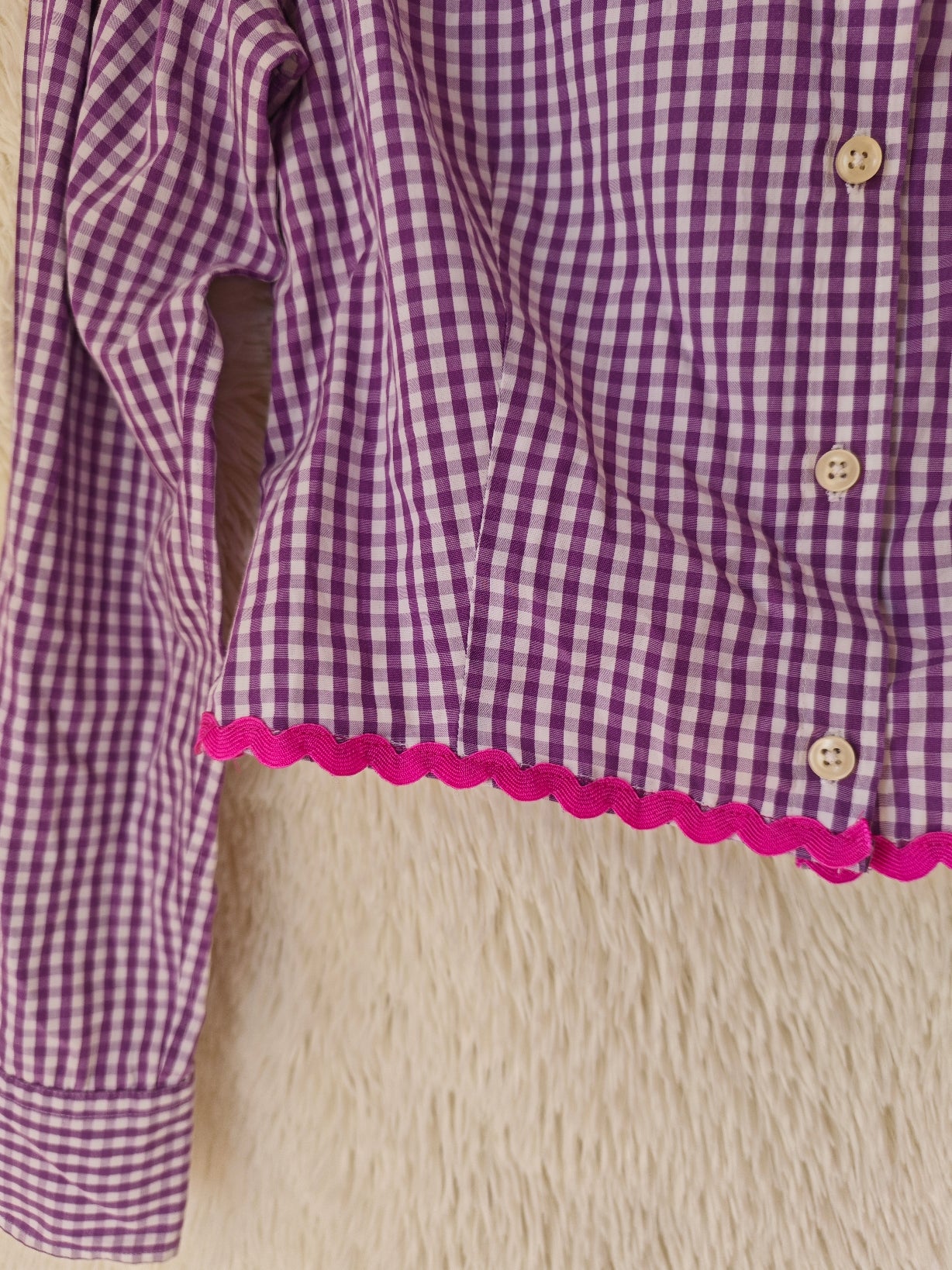 Camicia Vichy reworked