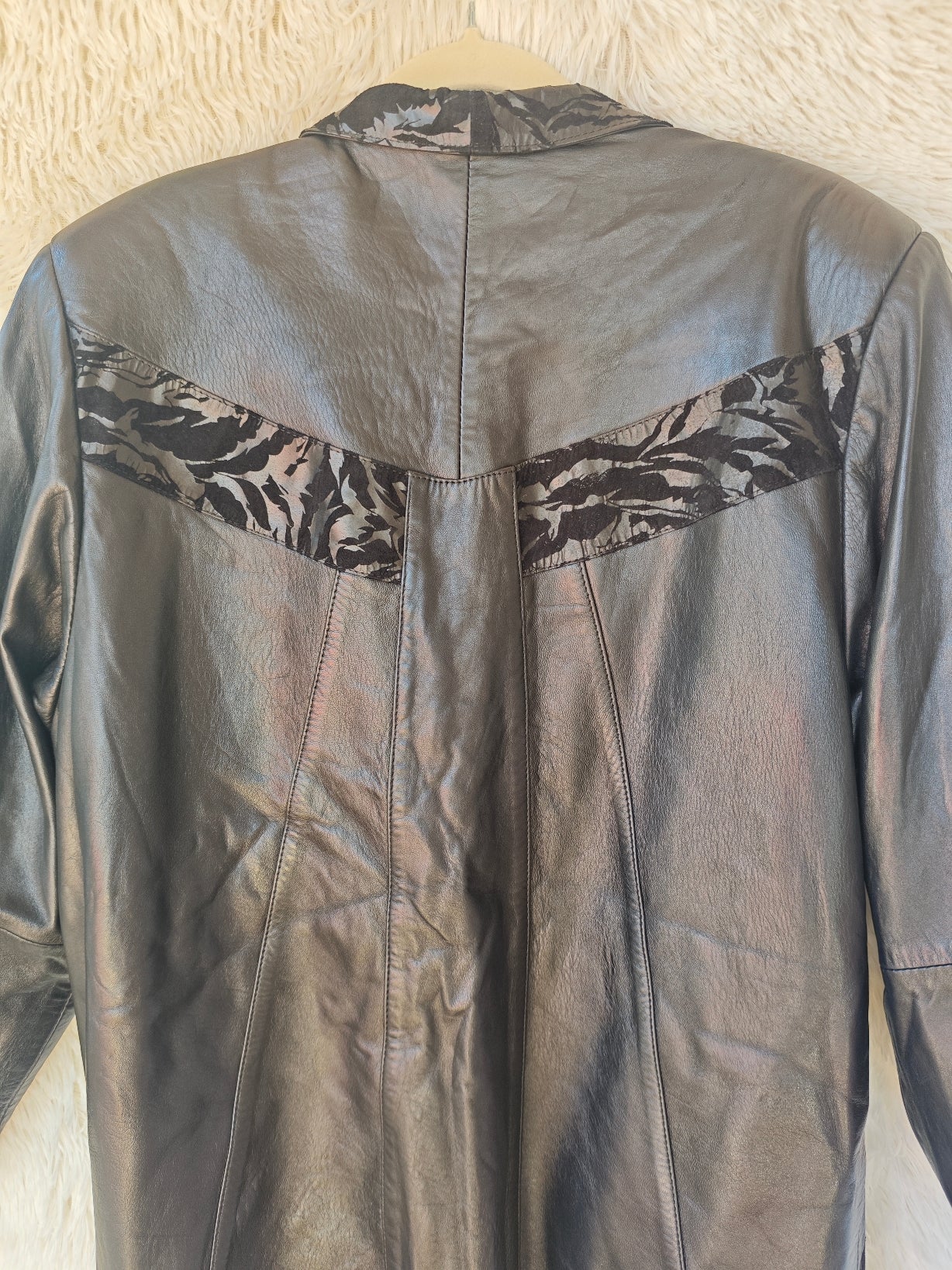 Giacca anni ’80 in pelle ovina