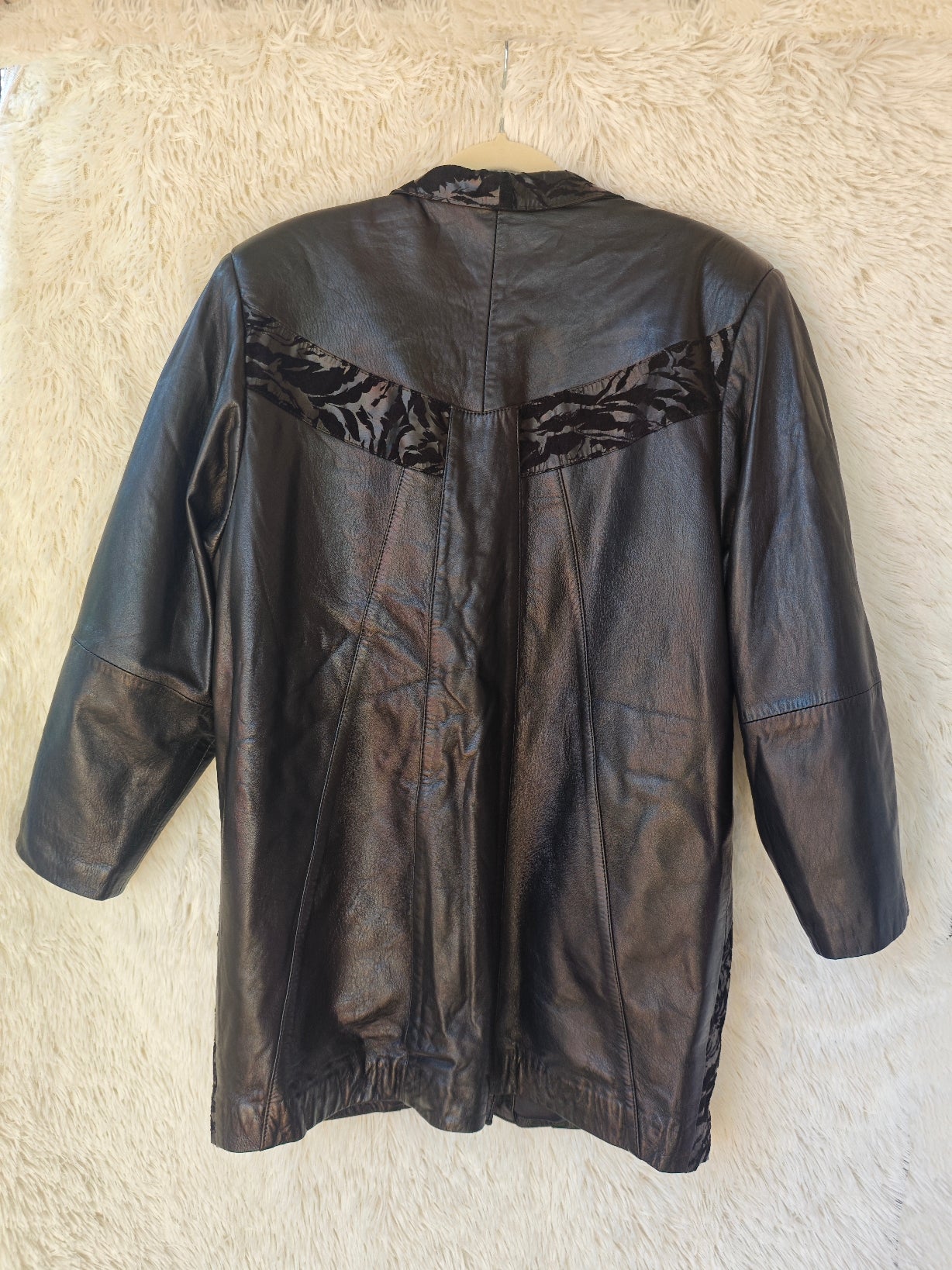 Giacca anni ’80 in pelle ovina