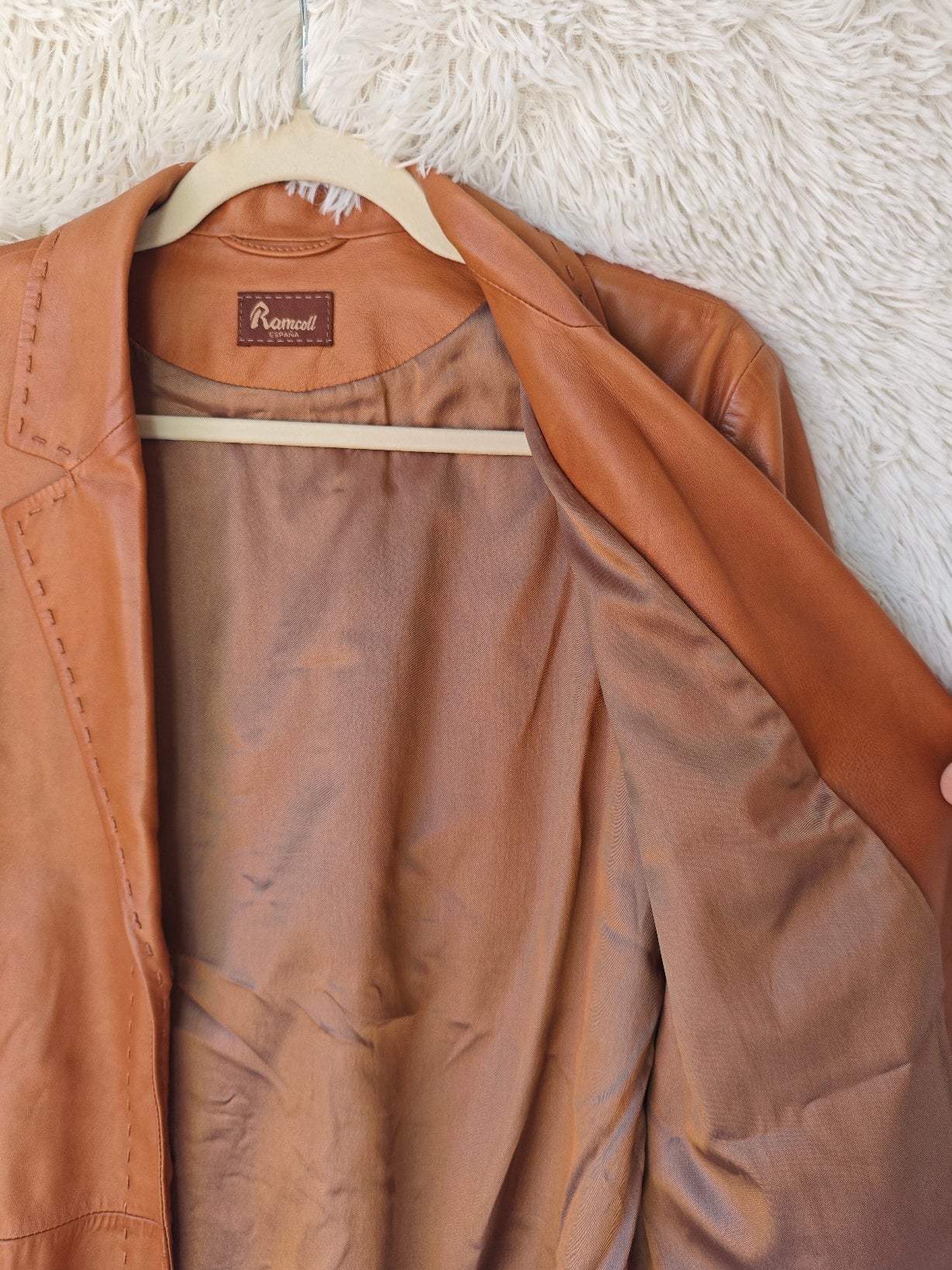 Giacca pelle Cognac '90