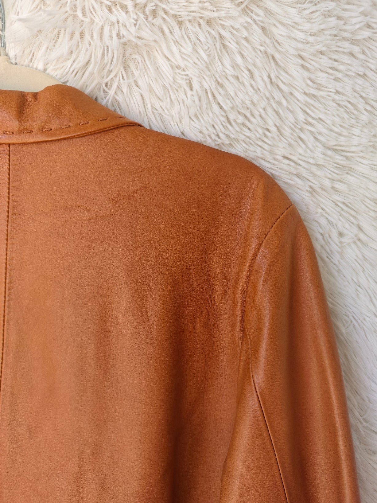 Giacca pelle Cognac '90