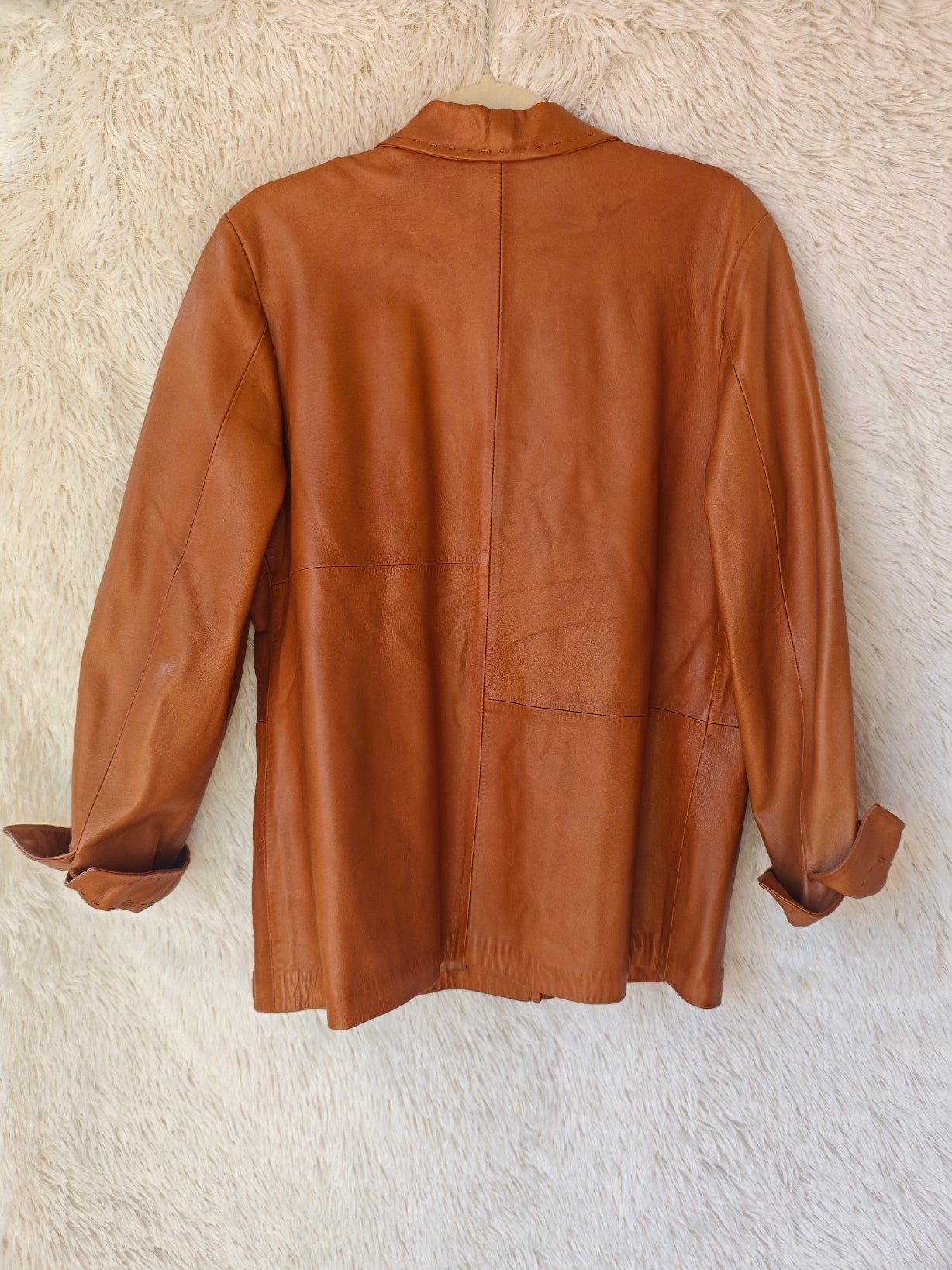 Giacca pelle Cognac '90