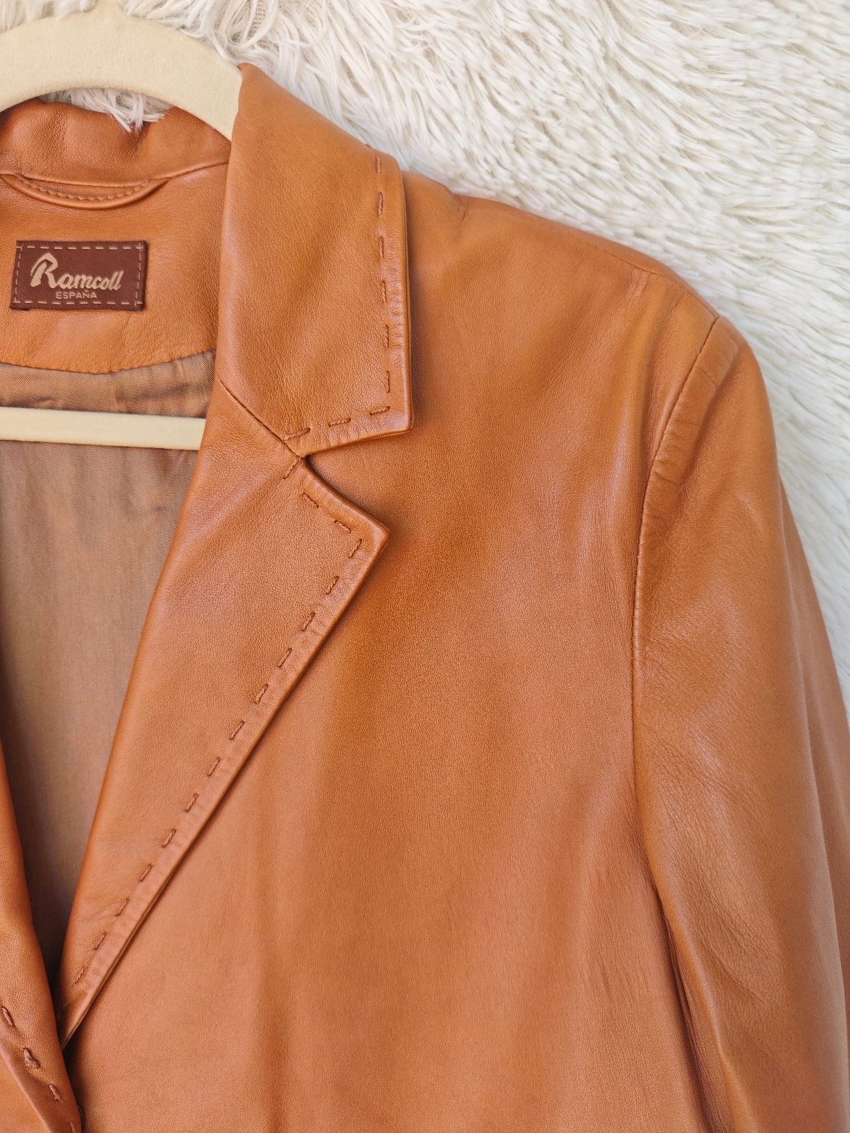 Giacca pelle Cognac '90