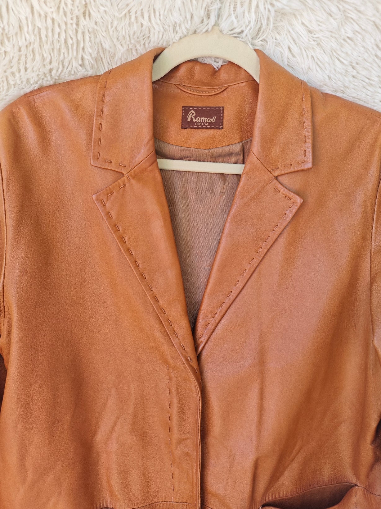 Giacca pelle Cognac '90