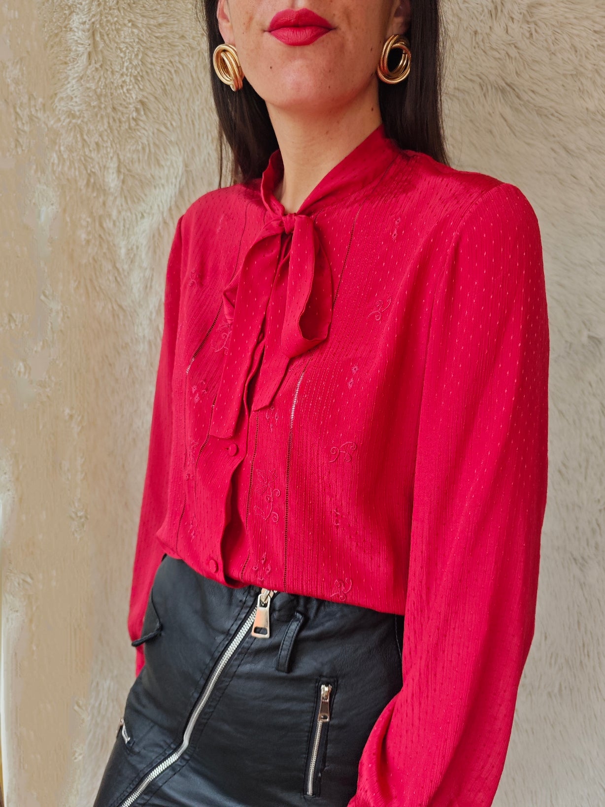 Camicia fiocco rosso
