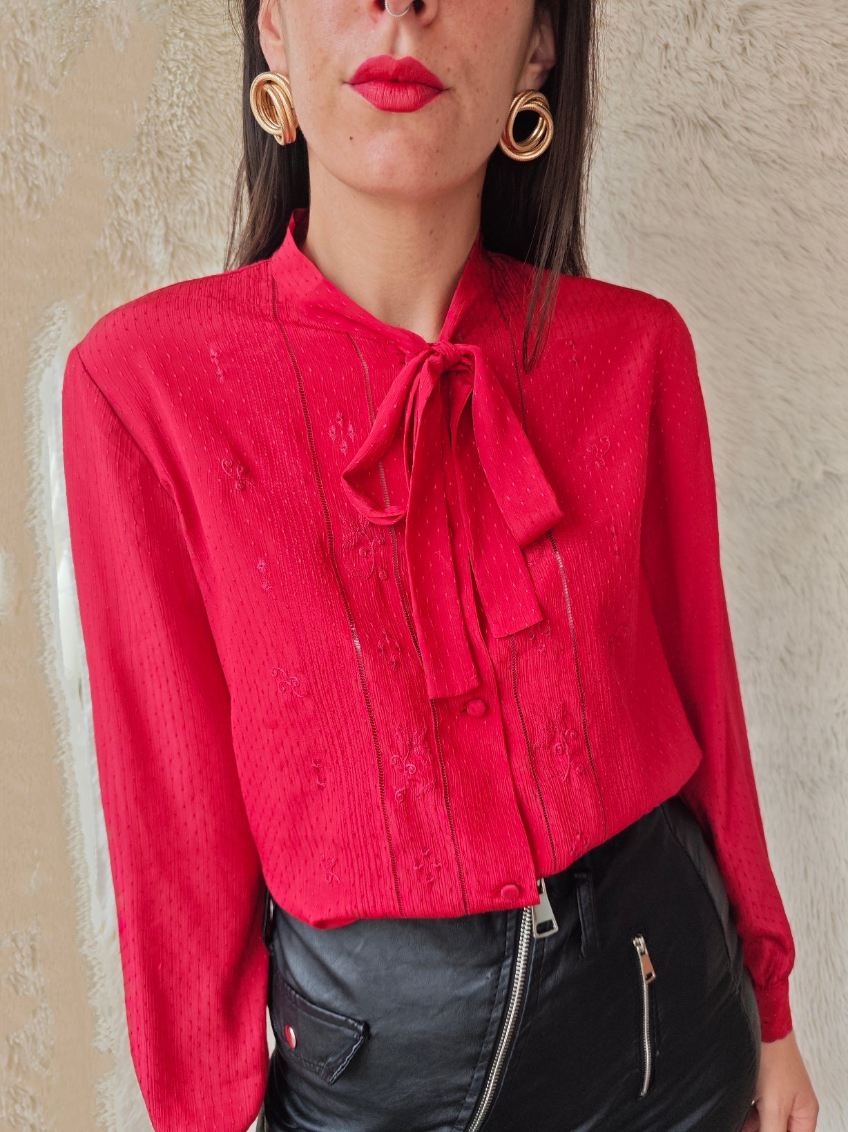 Camicia fiocco rosso