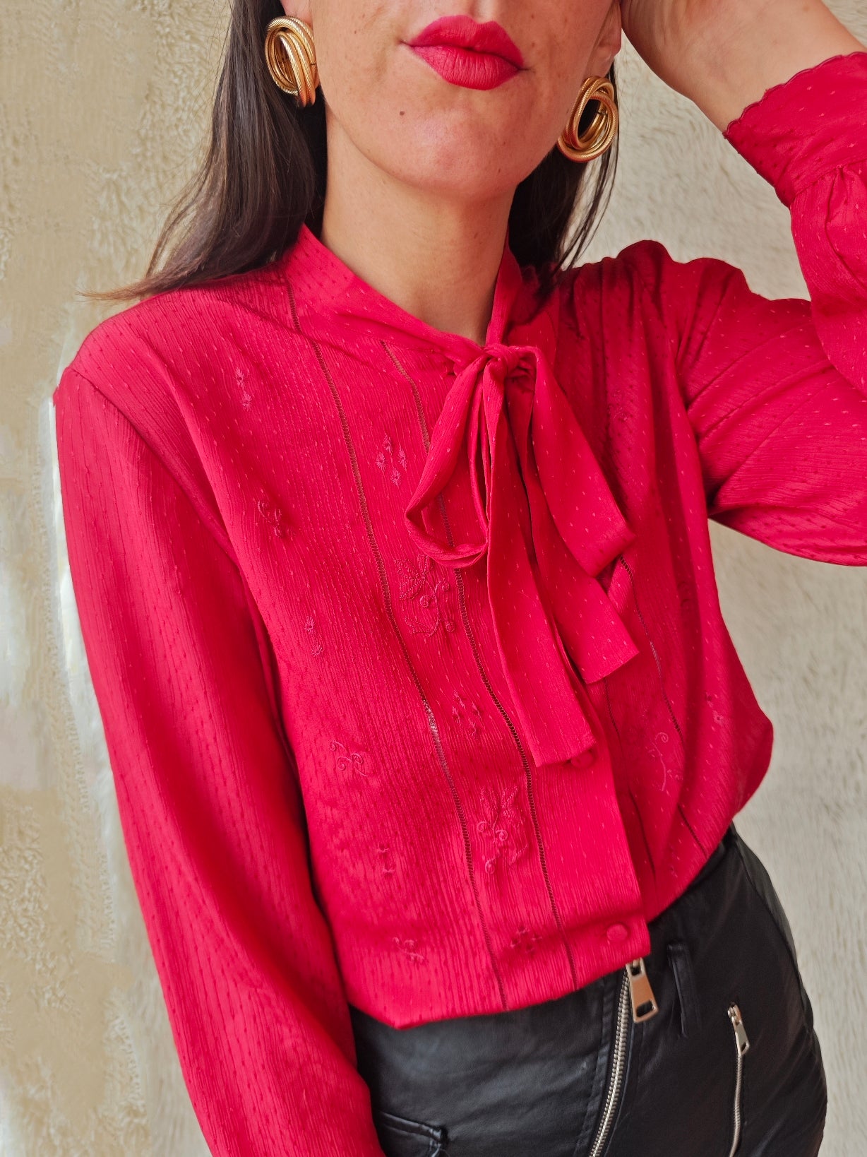 Camicia fiocco rosso