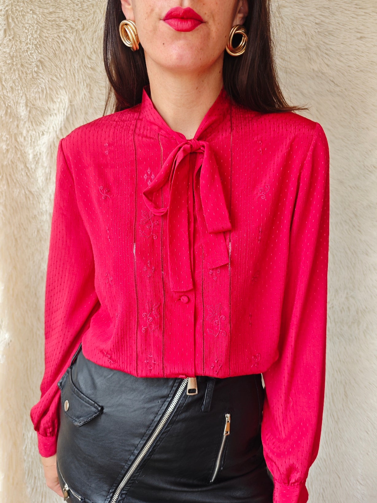 Camicia fiocco rosso