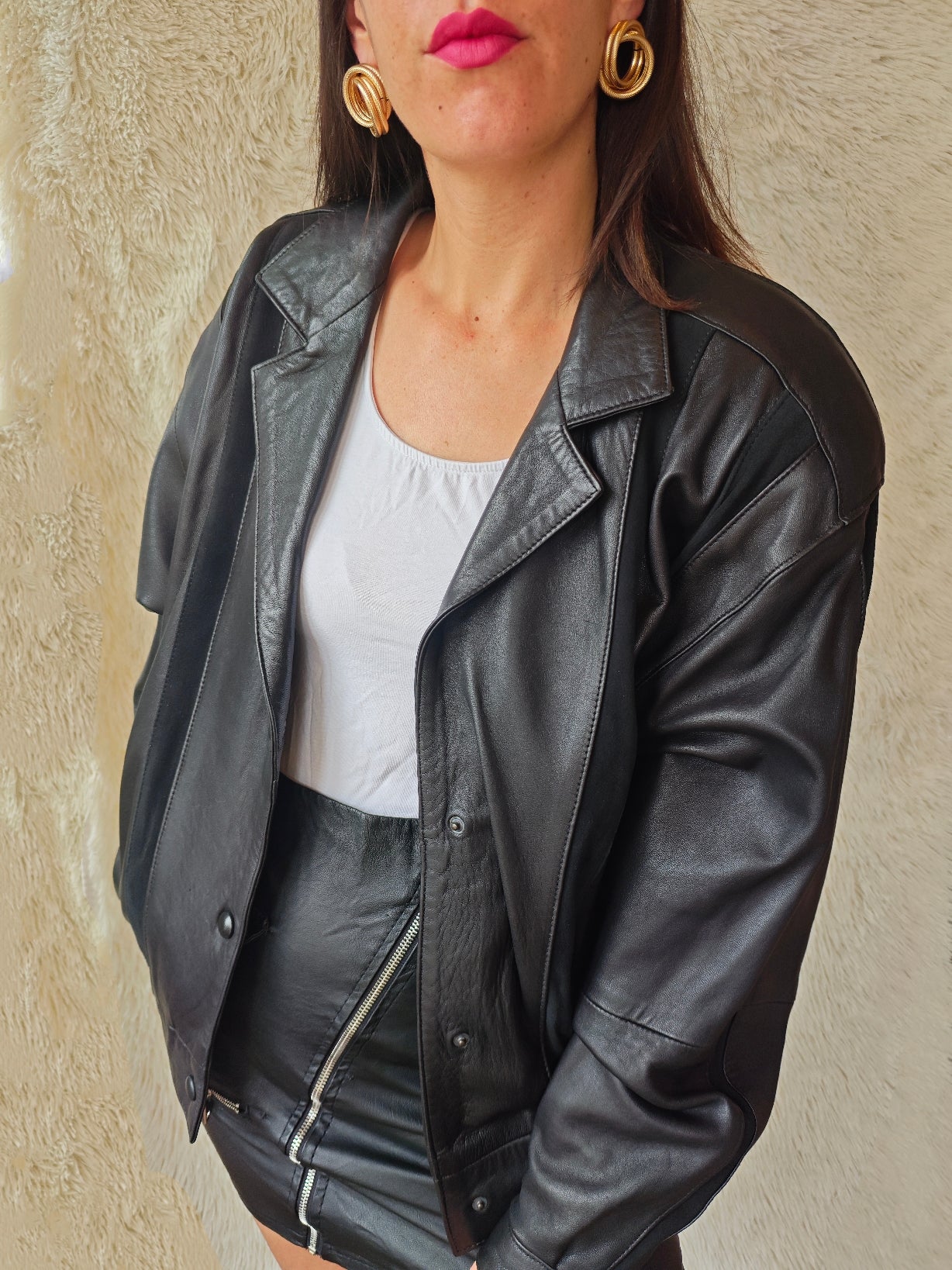 Giacca bomber pelle
