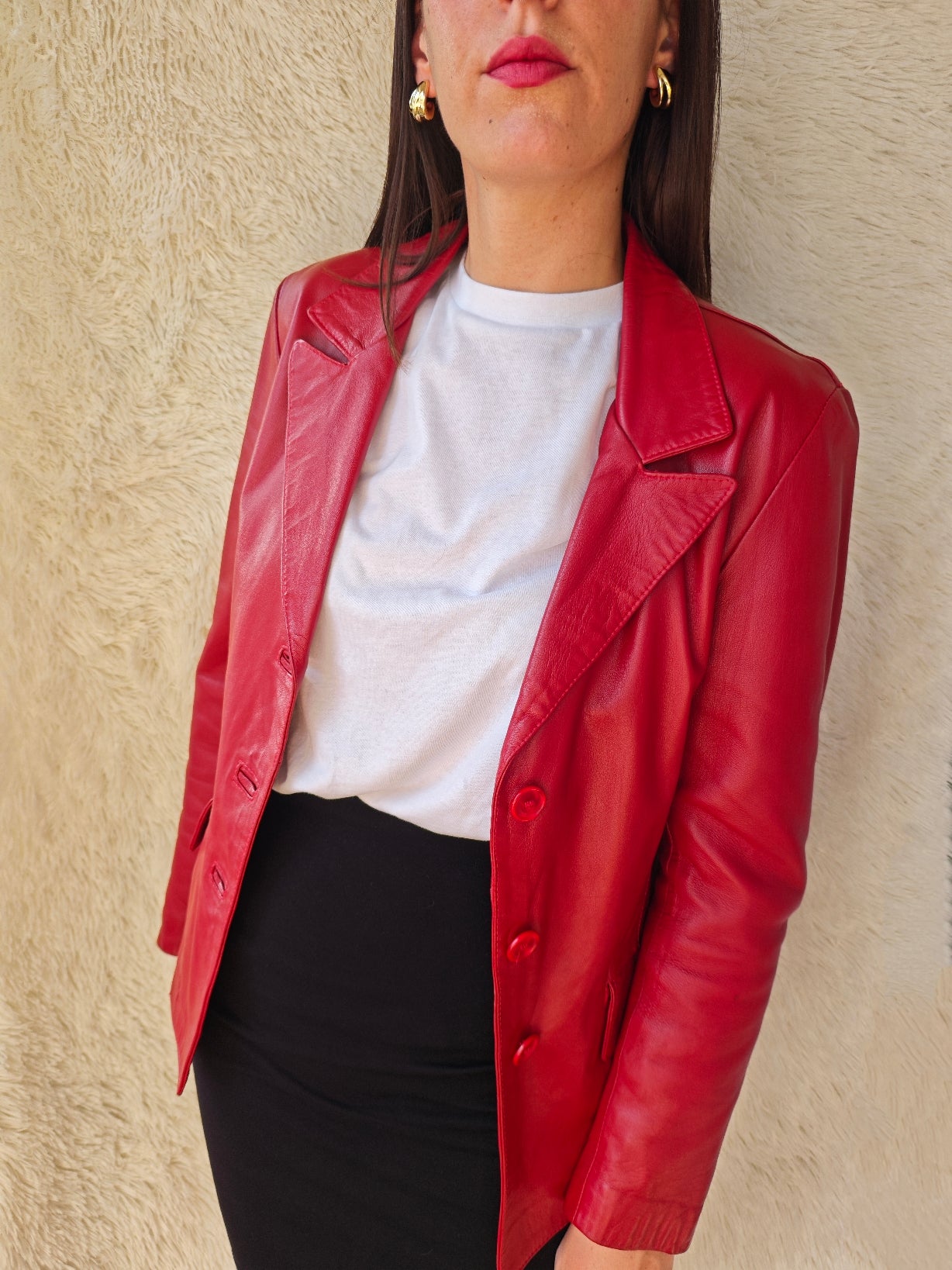 Giacca rosso rubino